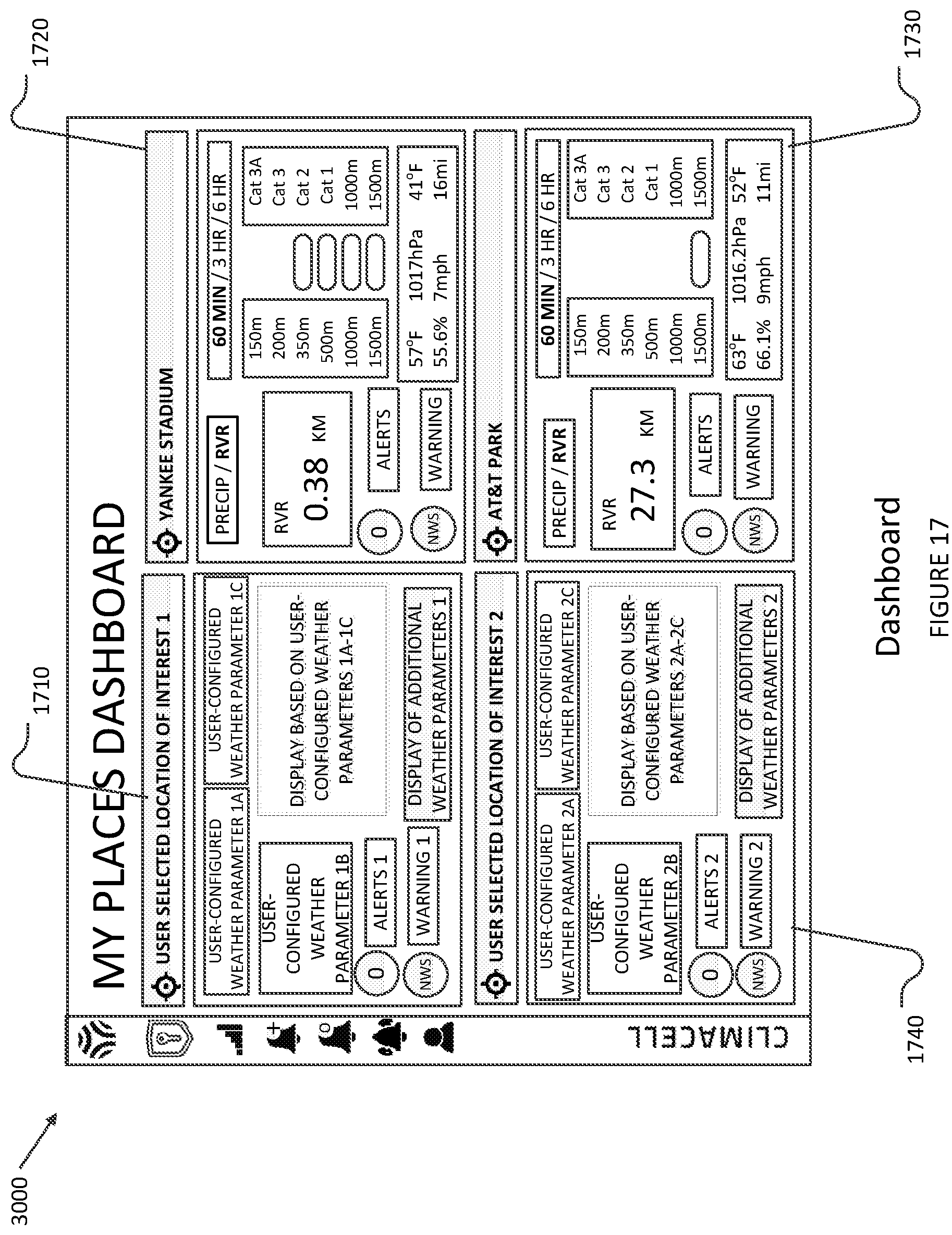 Patent US12174338 Figure 18 – Real-time weather forecasting