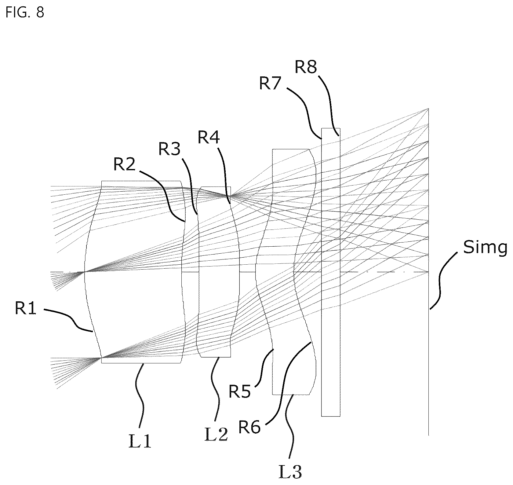 Patent US12174344 Figure 9 – Small lens system for TOF