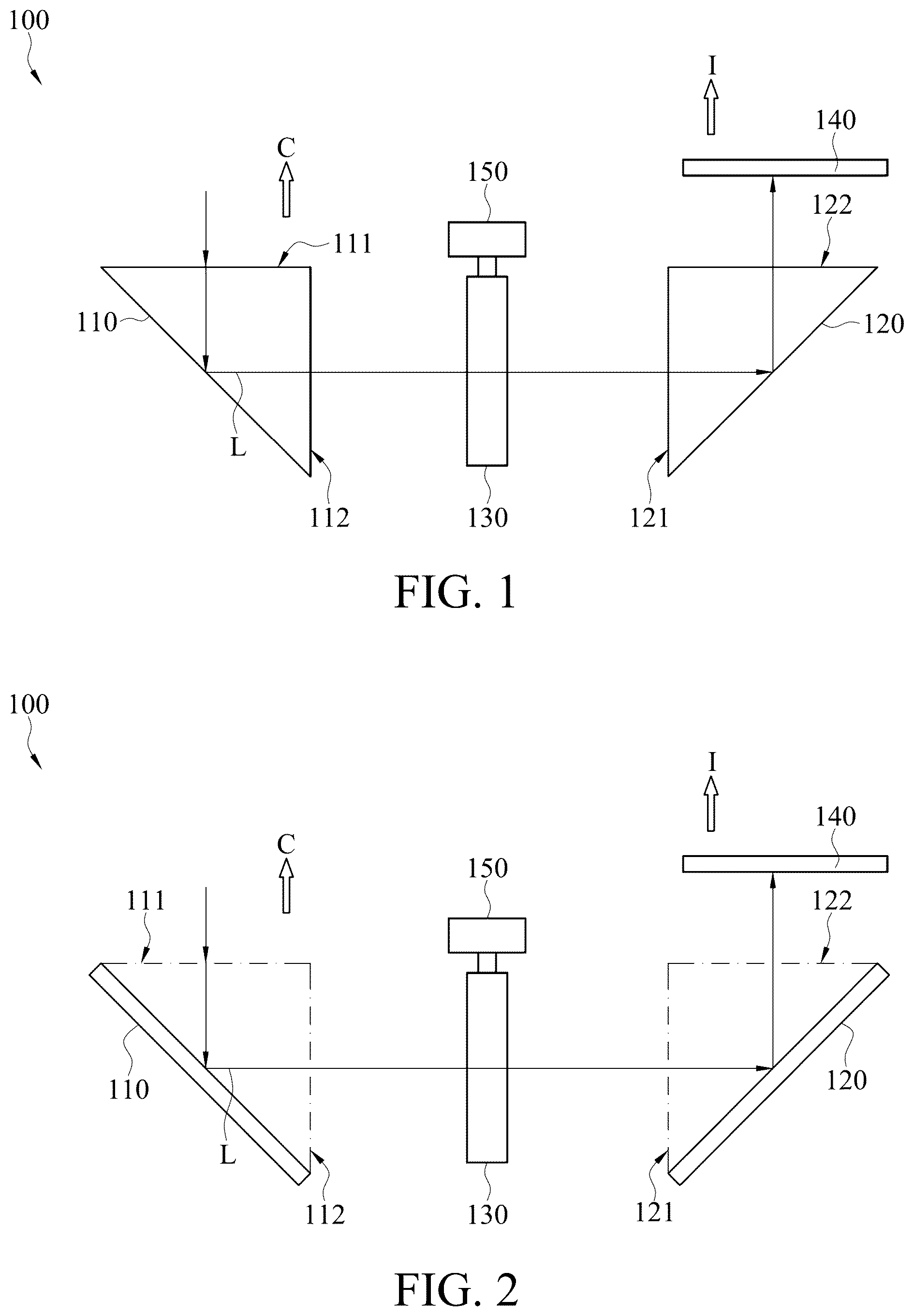 Patent US12174354 — Light path changing device — Figure 1