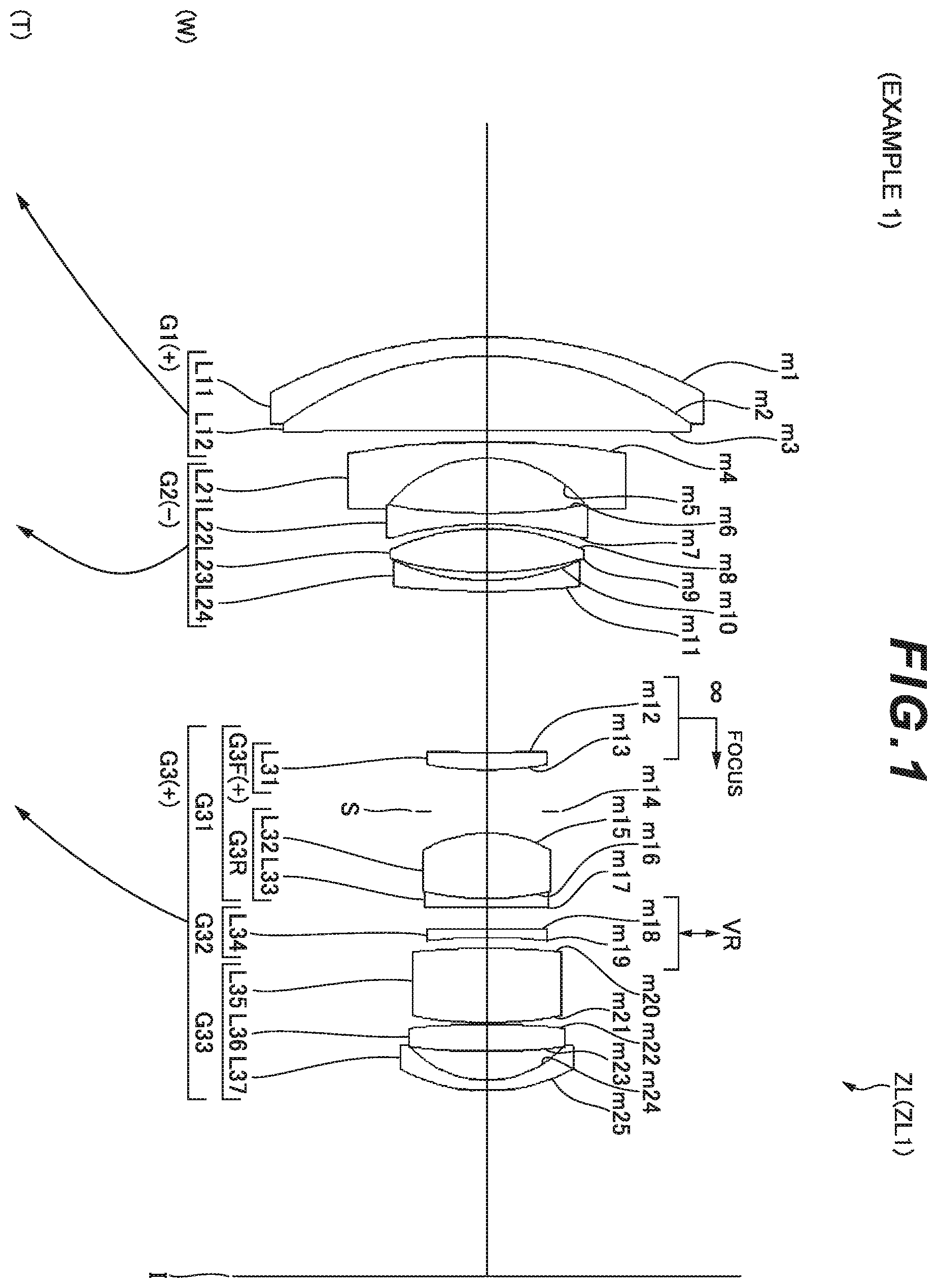 Patent US12174355 Figure 1 – Zoom optical system, imaging device and method for manufacturing the zoom optical system