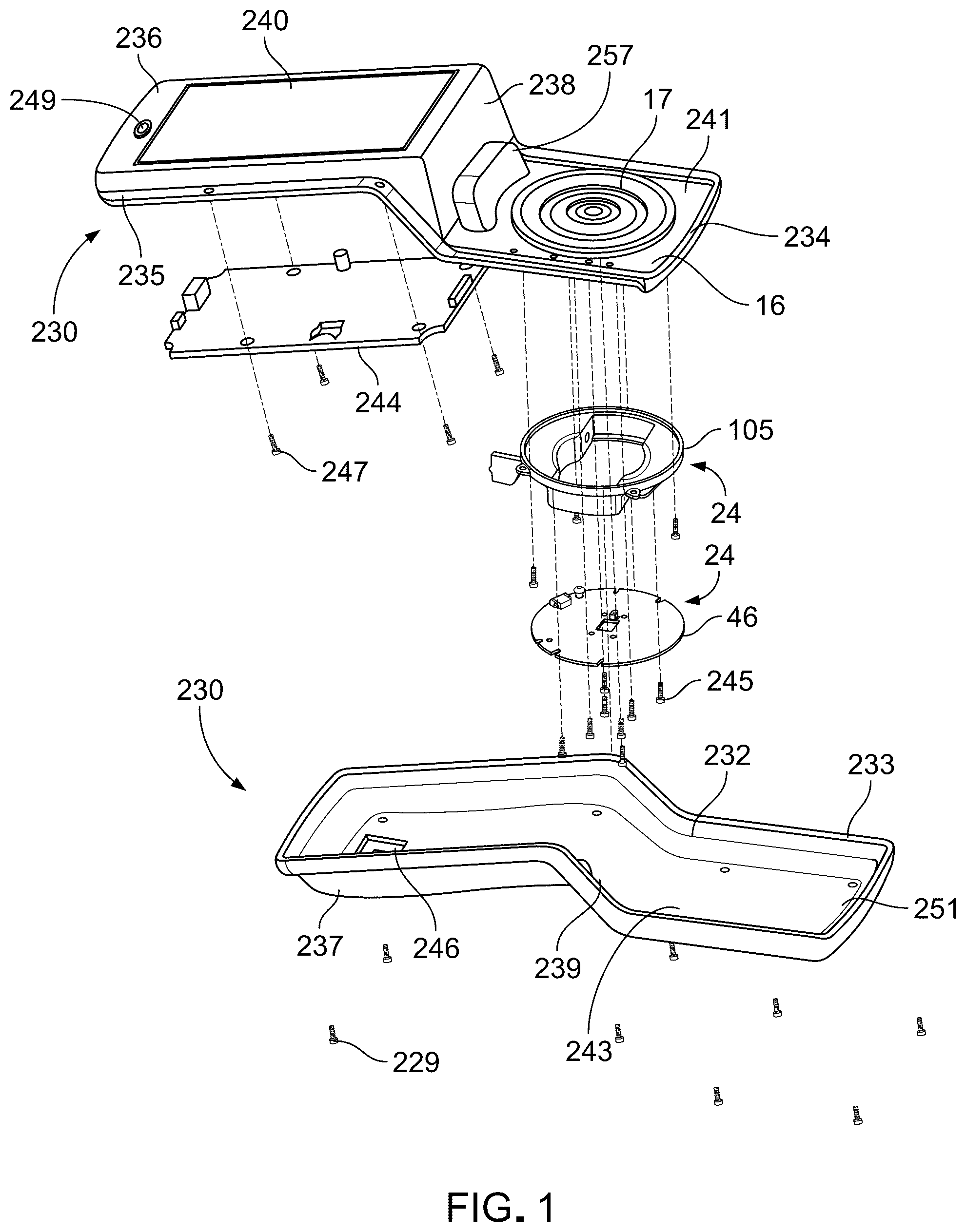 Patent US12174358 Figure 1 – Portable imaging device