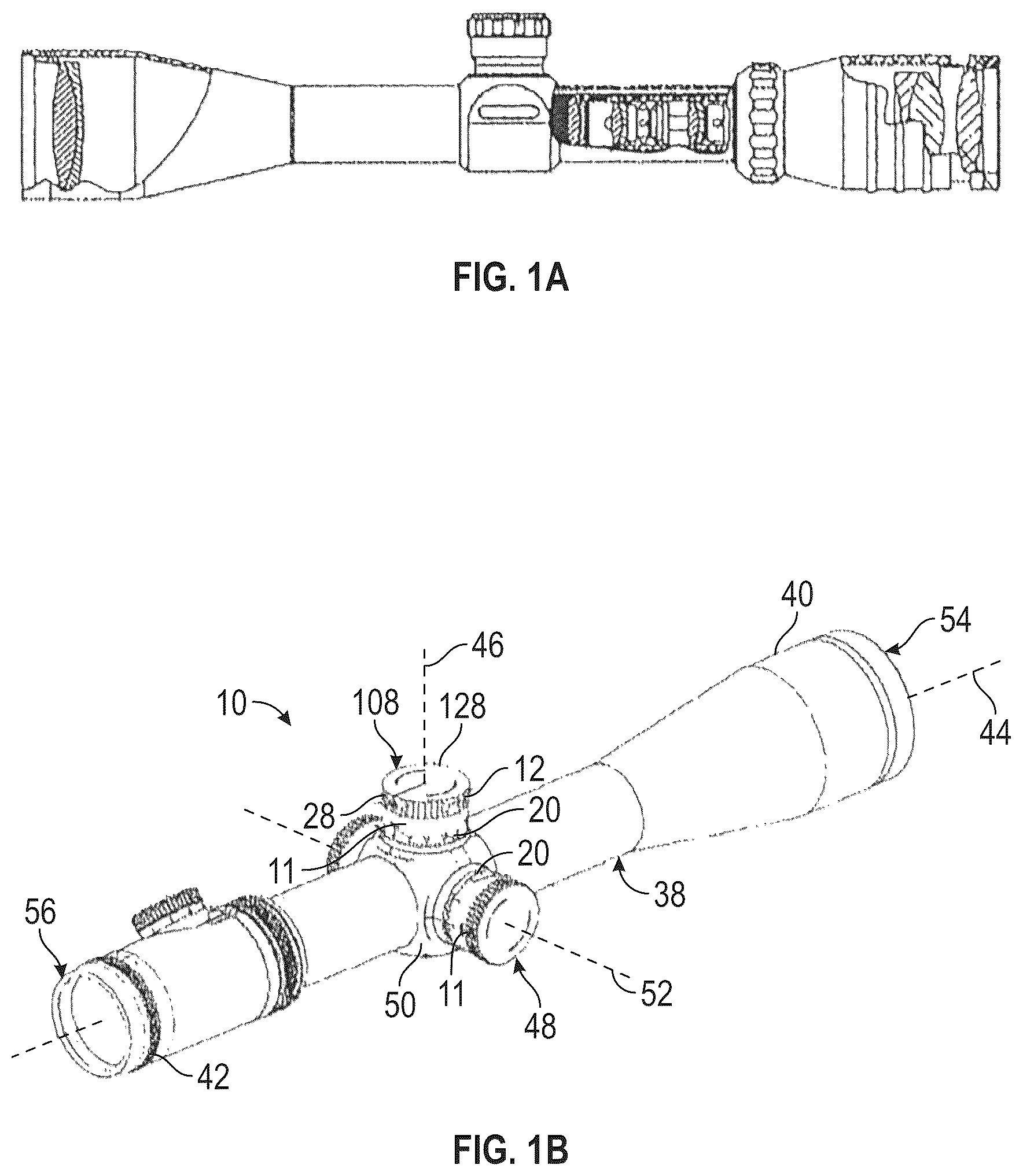 Patent US12174363 Figure 1 – Viewing optic with an integrated display system