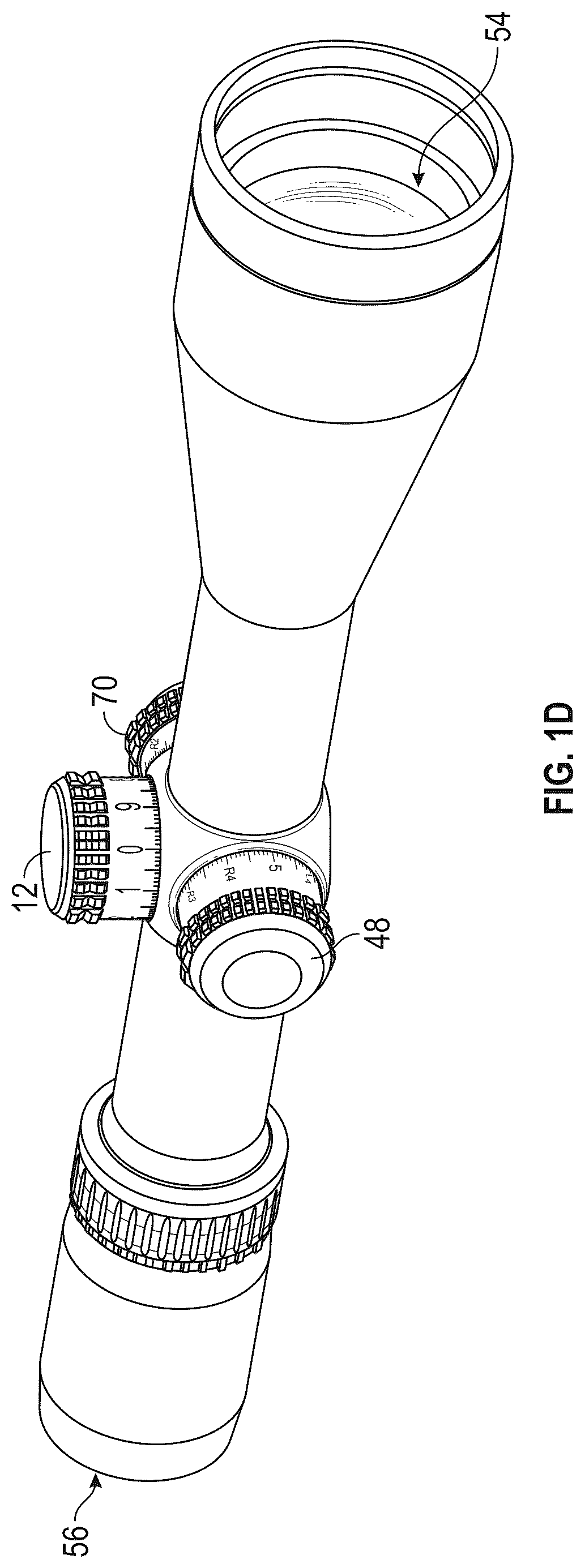 Patent US12174363 Figure 3 – Viewing optic with an integrated display system