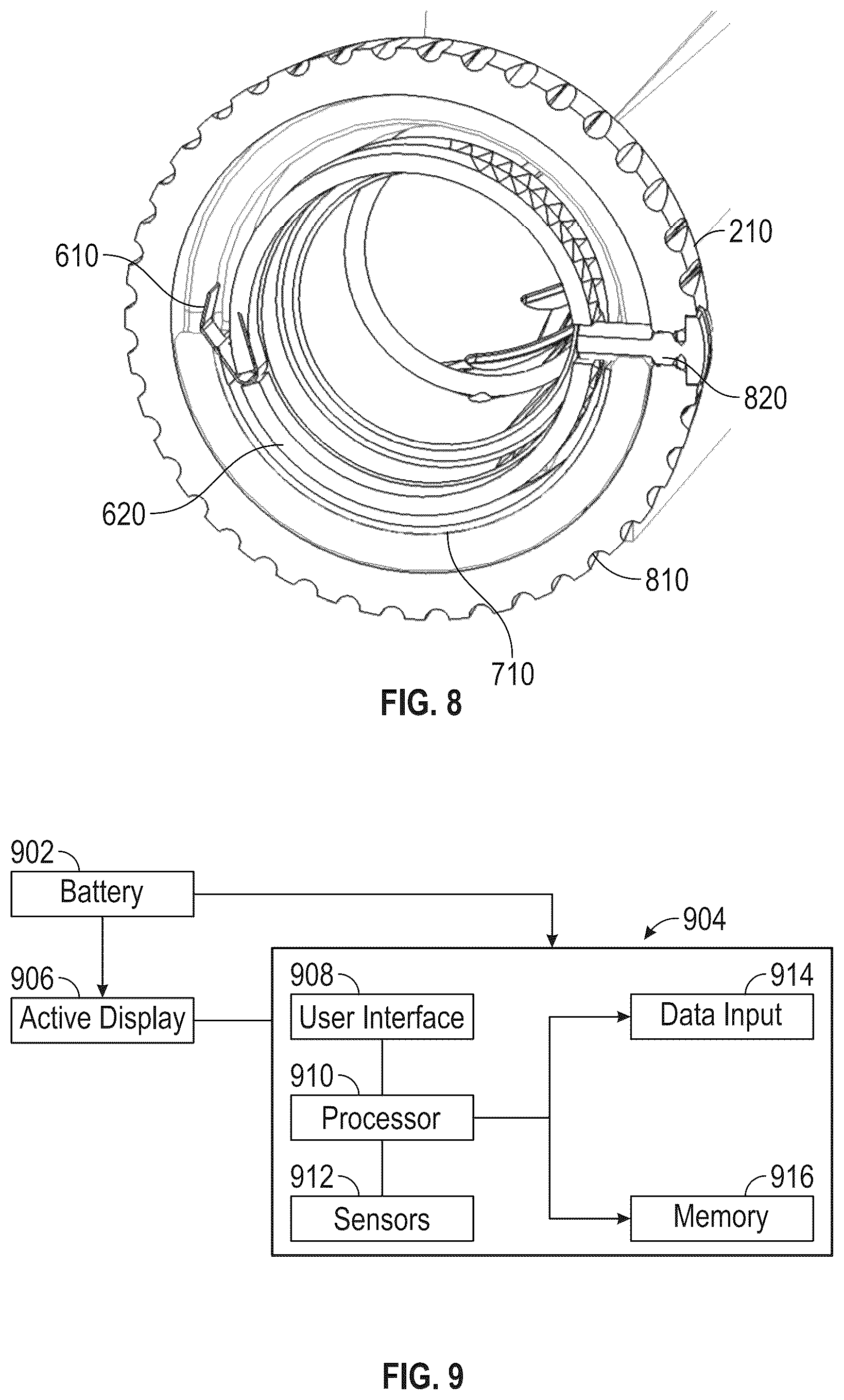 Patent US12174363 Figure 13 – Viewing optic with an integrated display system