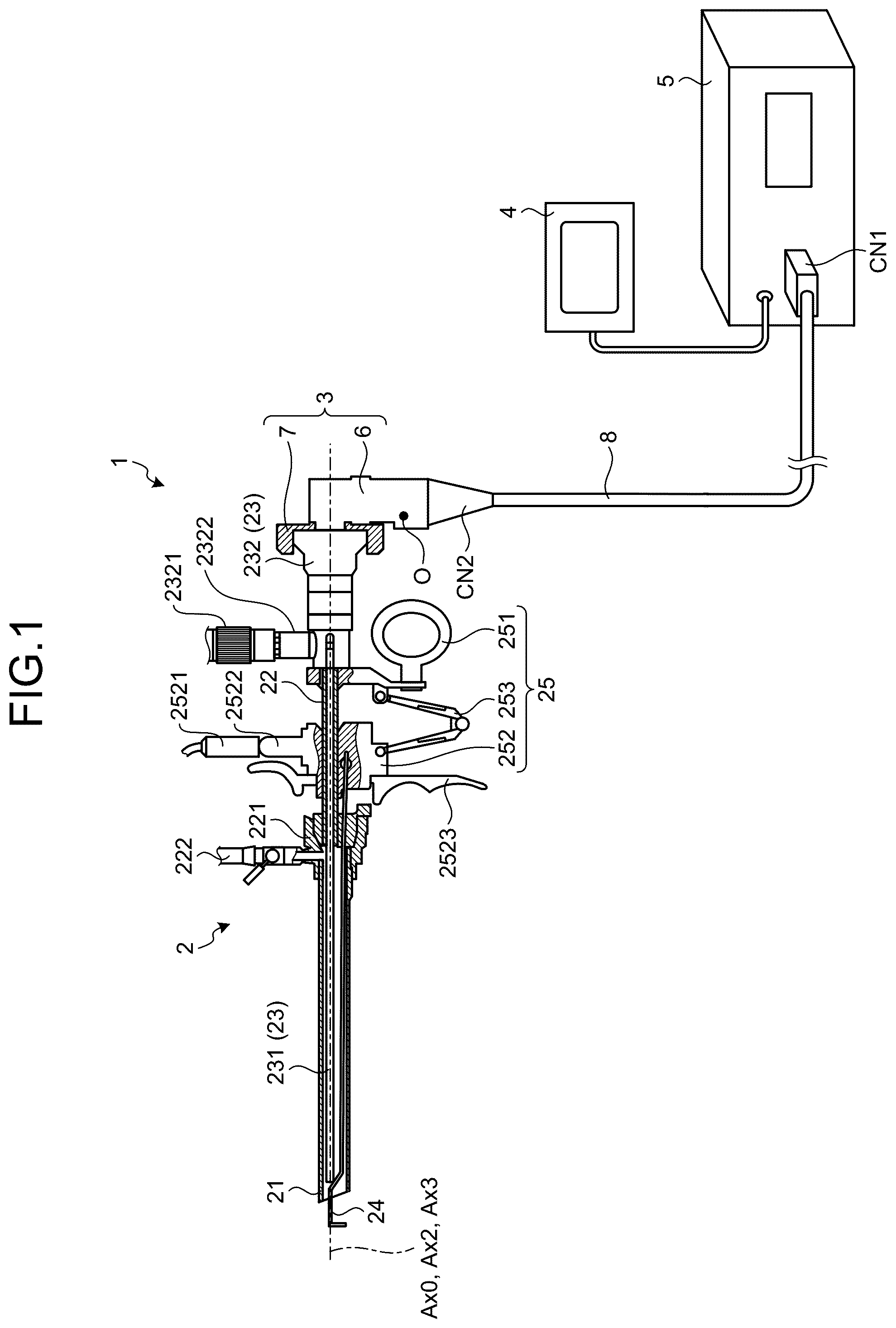 Patent US12174365 — Imaging apparatus for endoscope and imaging system — Figure 1