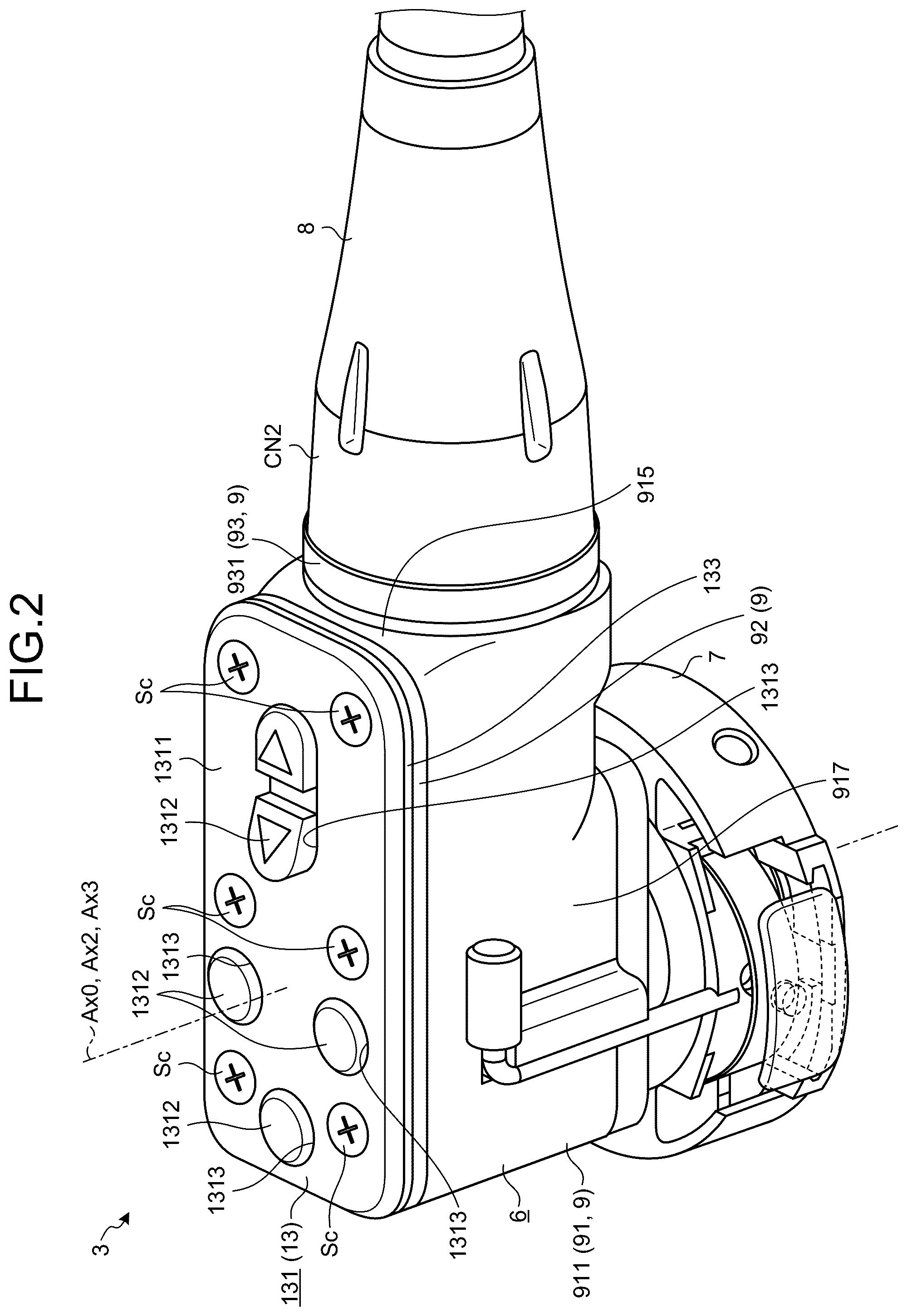 Patent US12174365 Figure 2 – Imaging apparatus for endoscope and imaging system