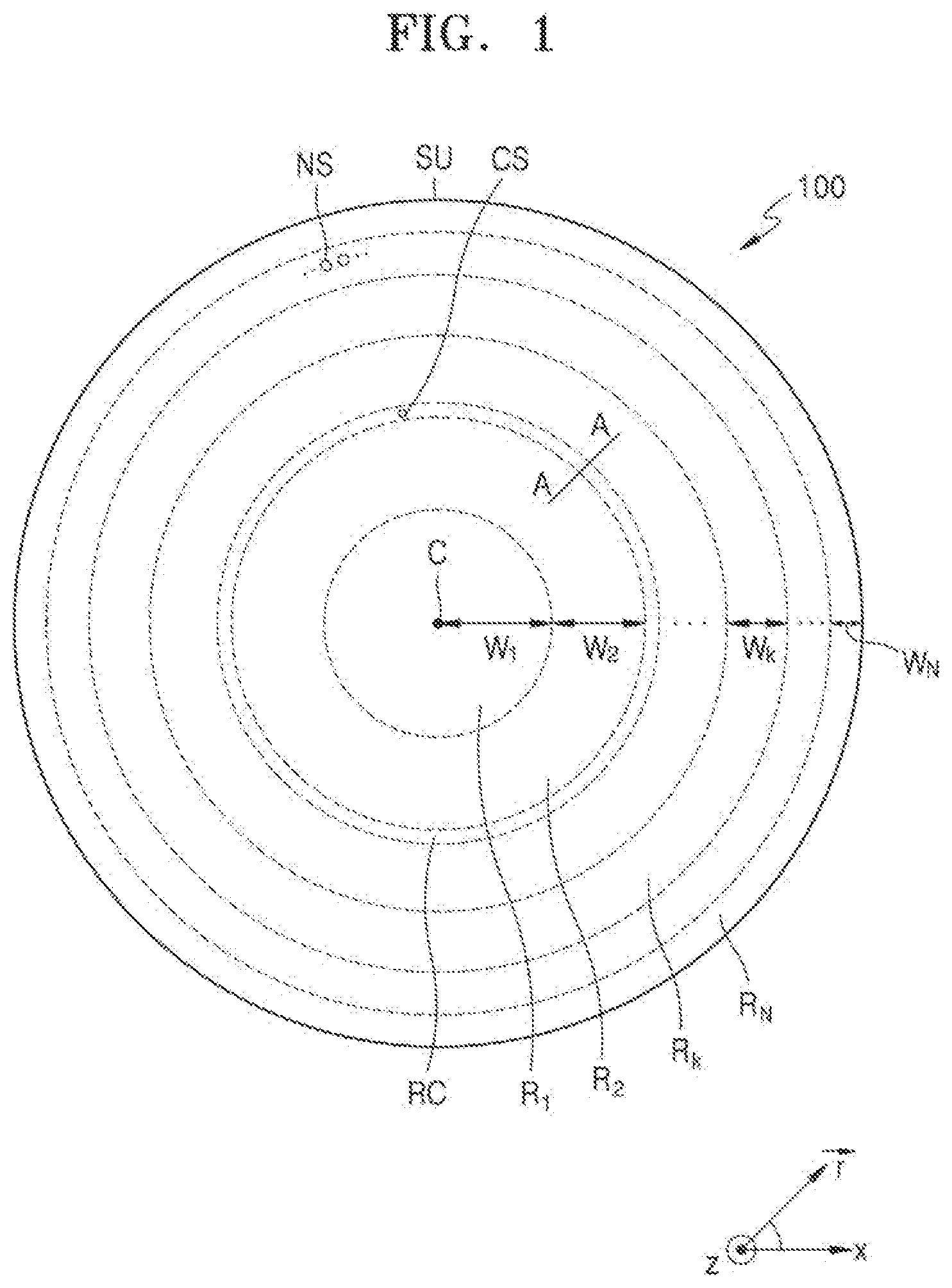 Patent US12174367 Figure 1 – Meta optical device and electronic apparatus including the same