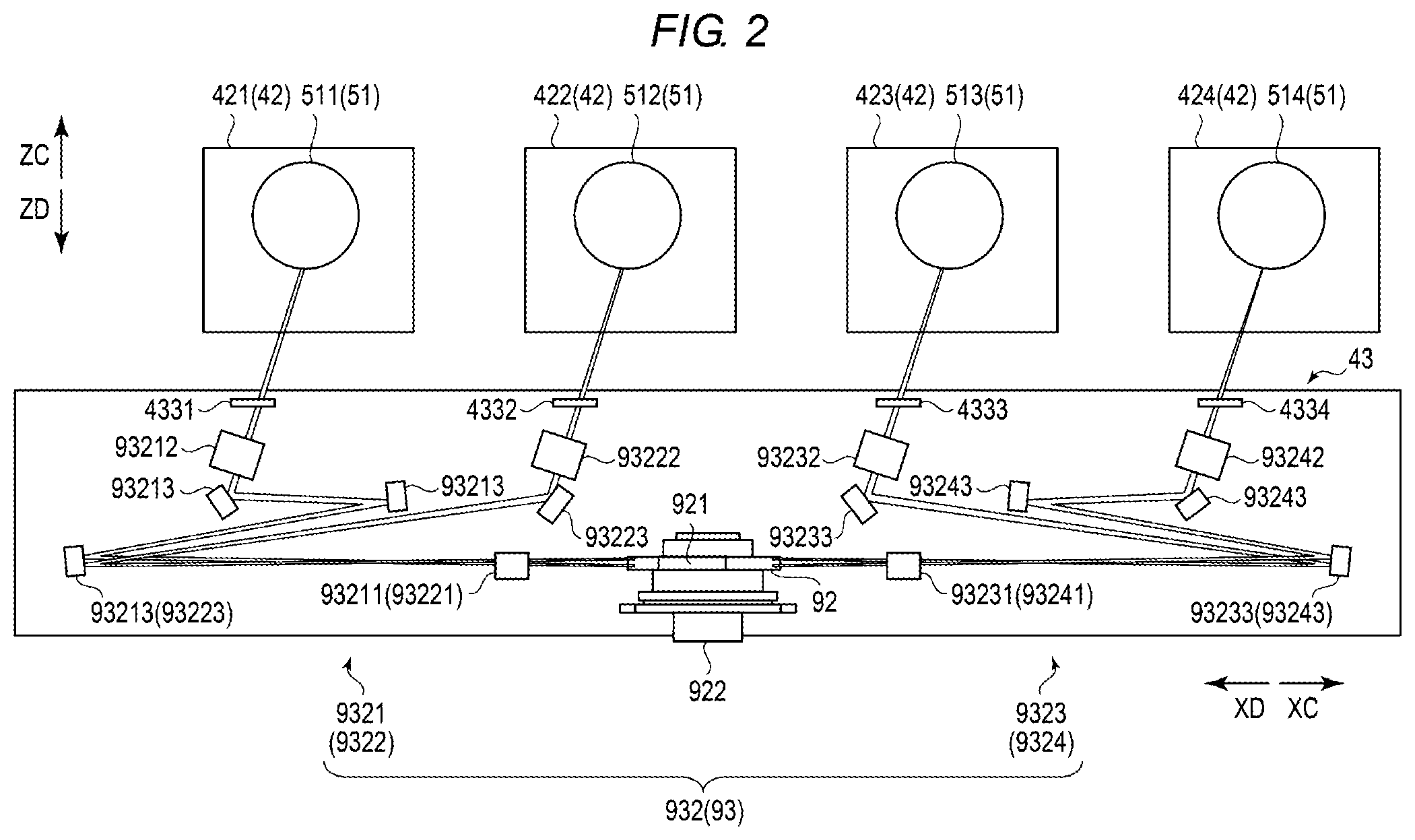 Patent US12174369 Figure 2 – Optical scanning device for an image forming device