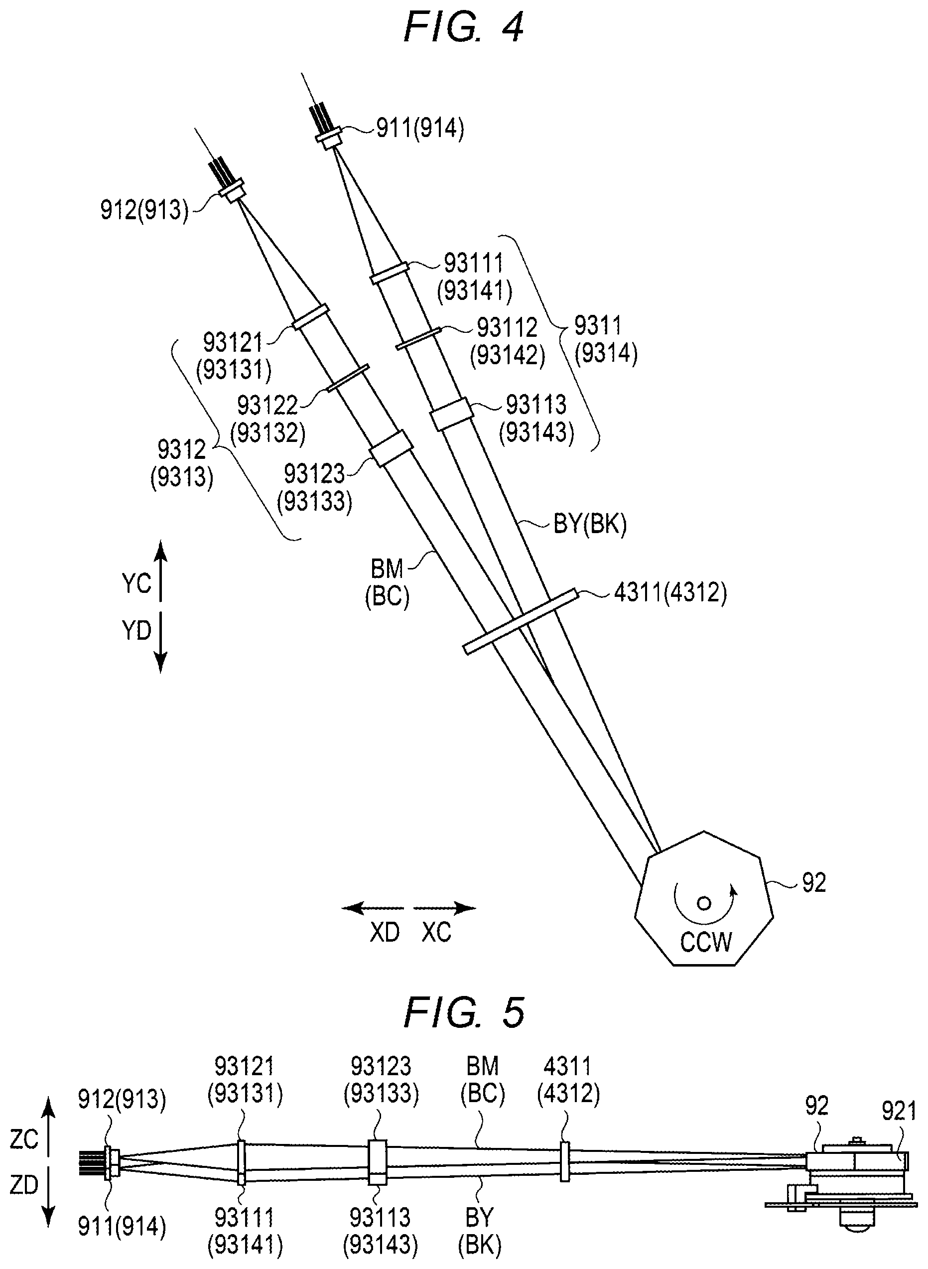 Patent US12174369 Figure 4 – Optical scanning device for an image forming device