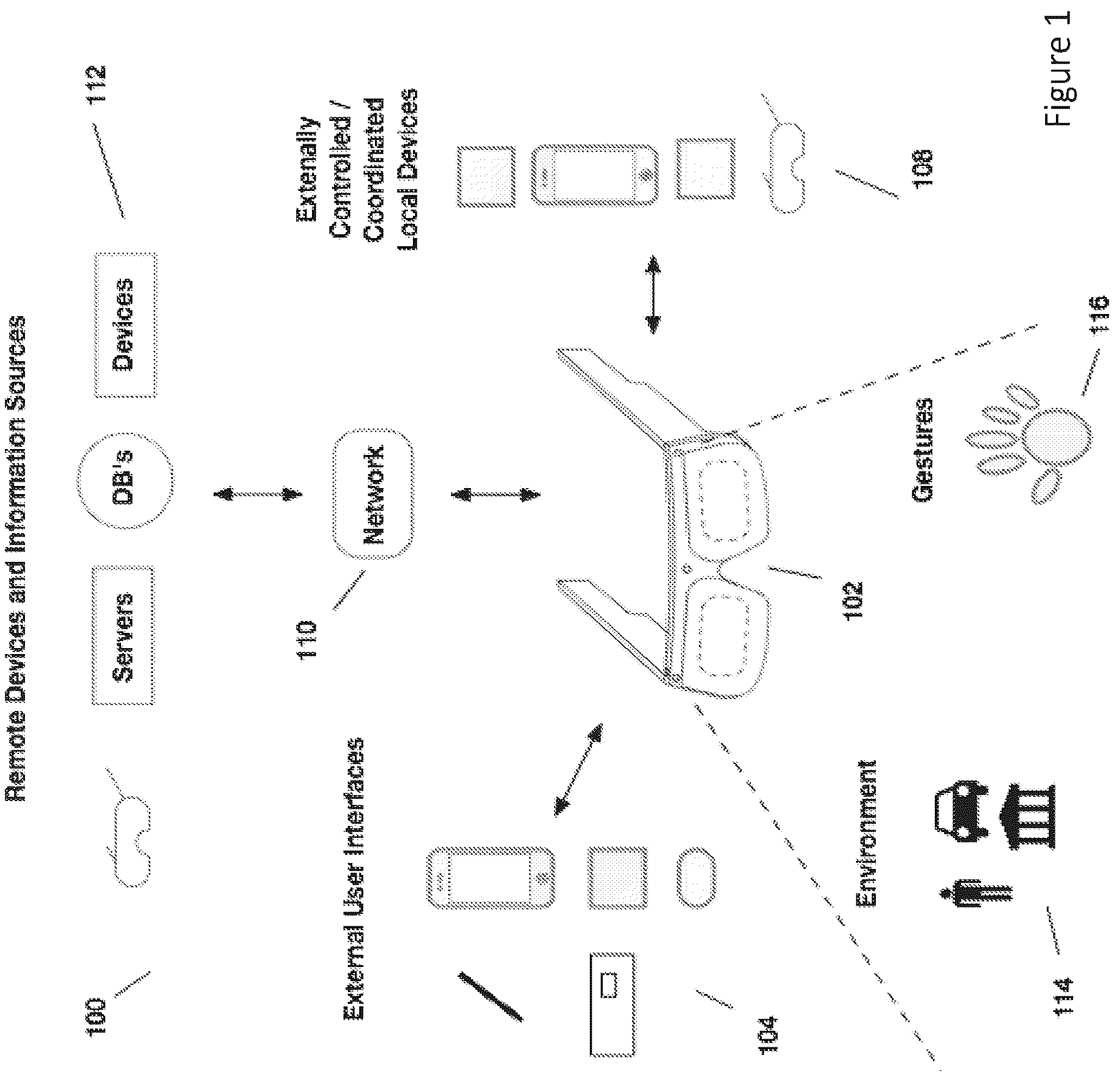 Patent US12174378 Figure 1 – External user interface for head worn computing