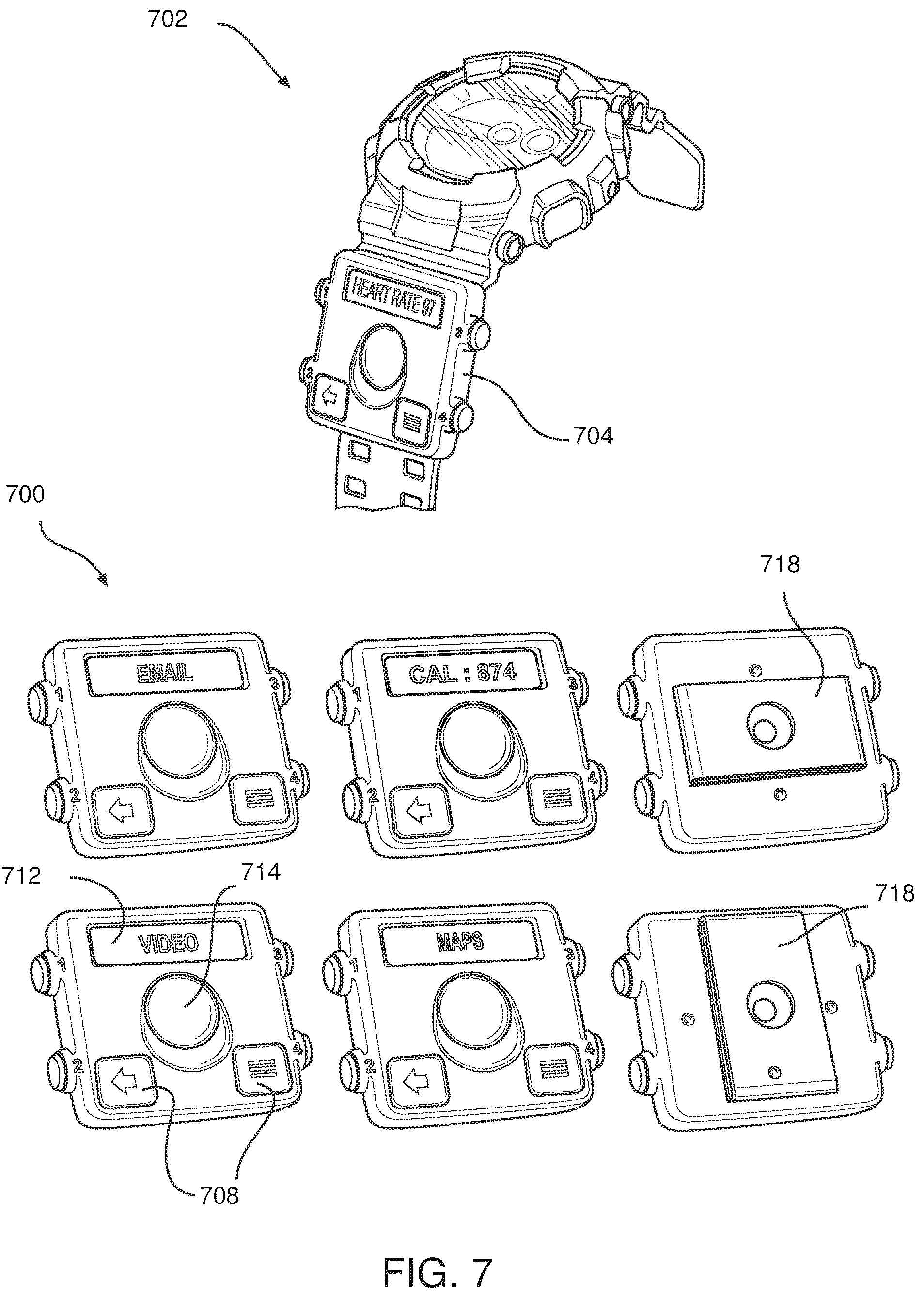 Patent US12174378 Figure 8 – External user interface for head worn computing