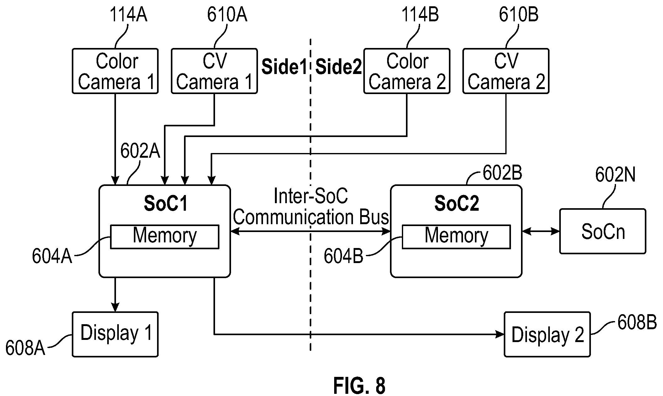 Patent US12174379 Figure 13 – Dual system on a chip eyewear