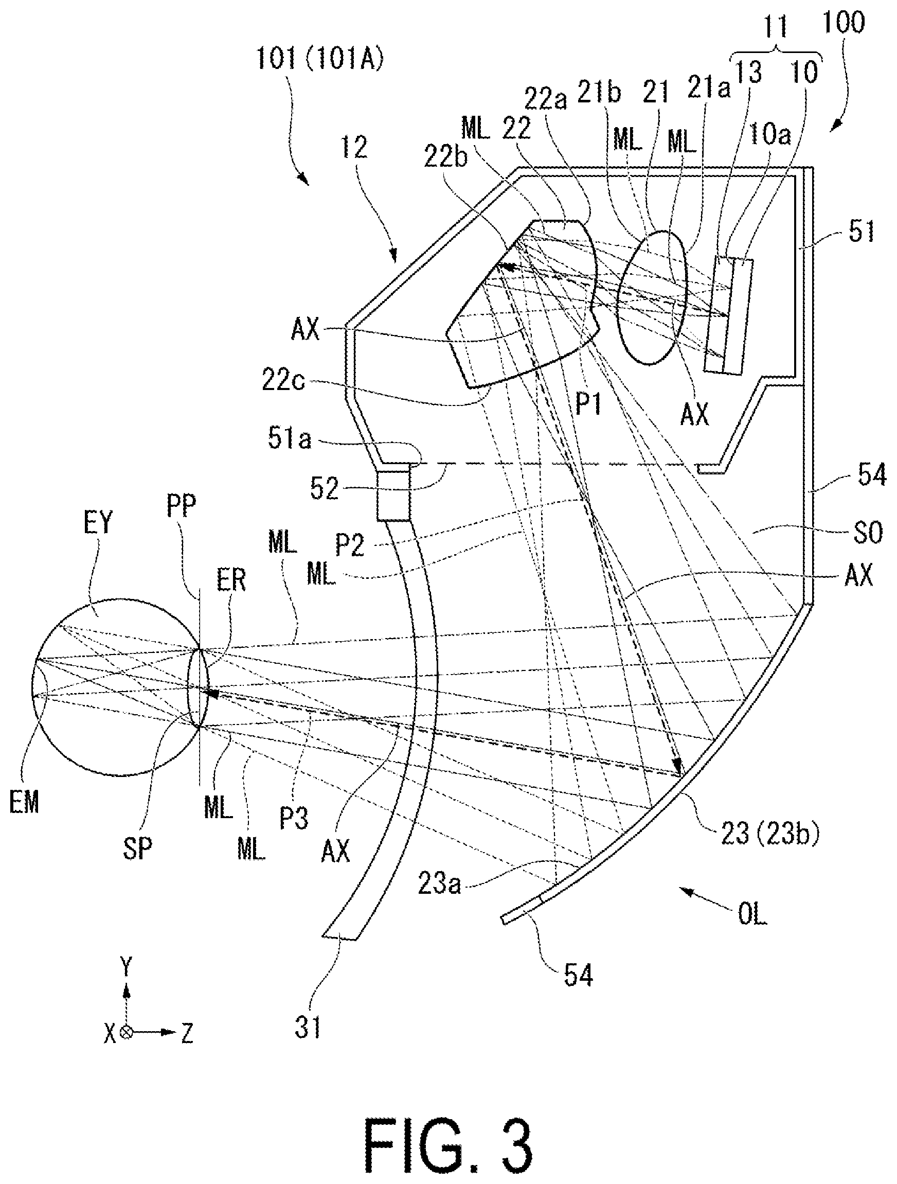 Patent US12174380 Figure 3 – Display module, assembly method for display module, and virtual image display apparatus