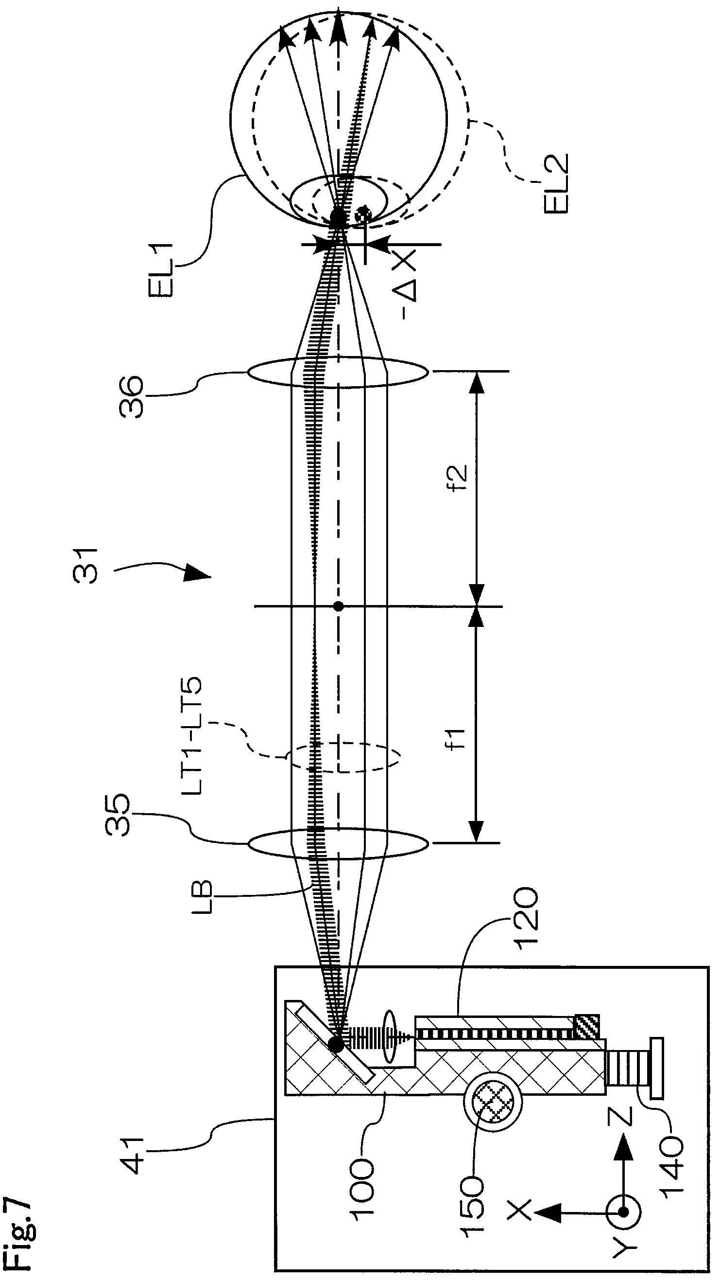 Patent US12174381 Figure 7 – Image display device using retinal scanning display unit and image display system