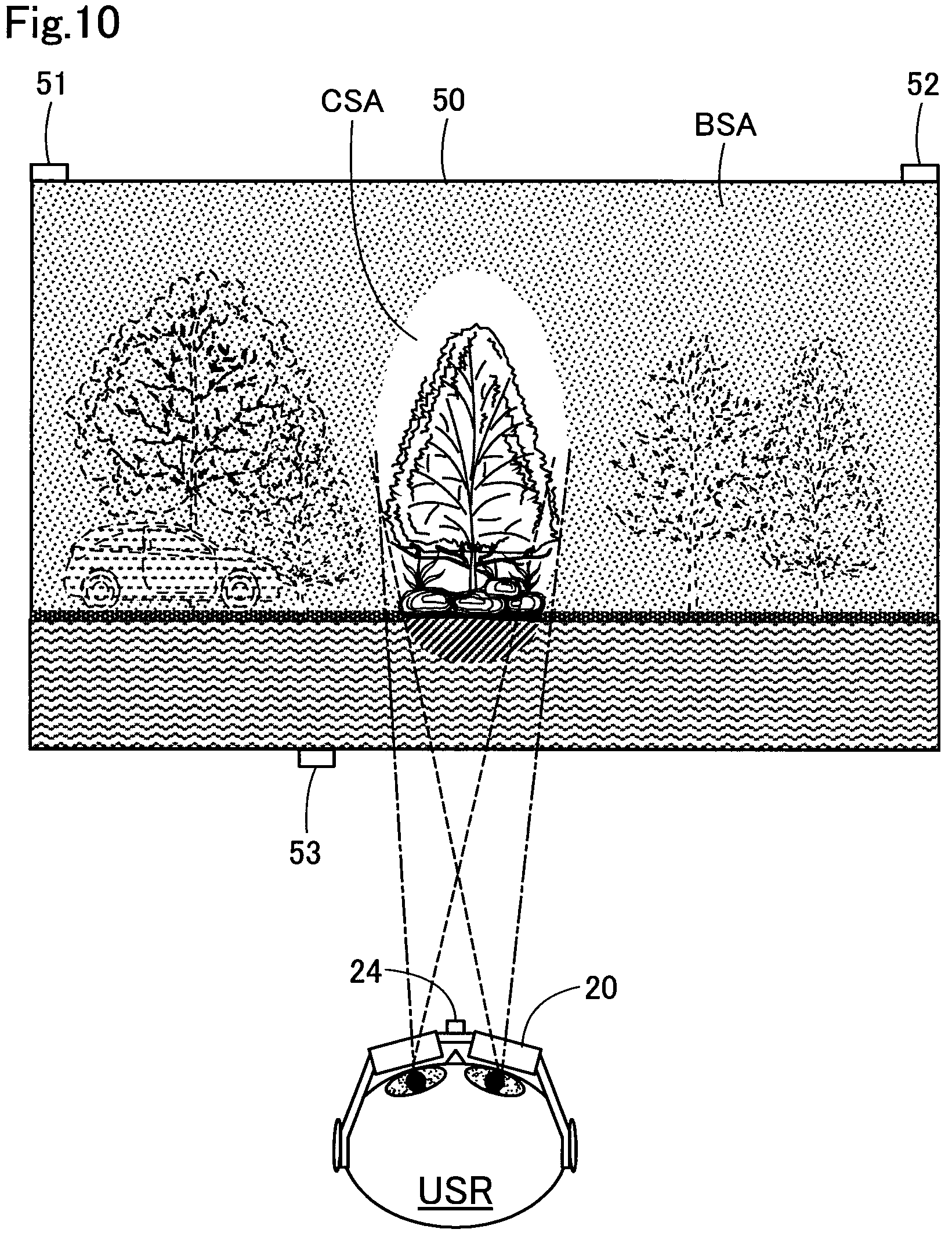 Patent US12174381 Figure 10 – Image display device using retinal scanning display unit and image display system
