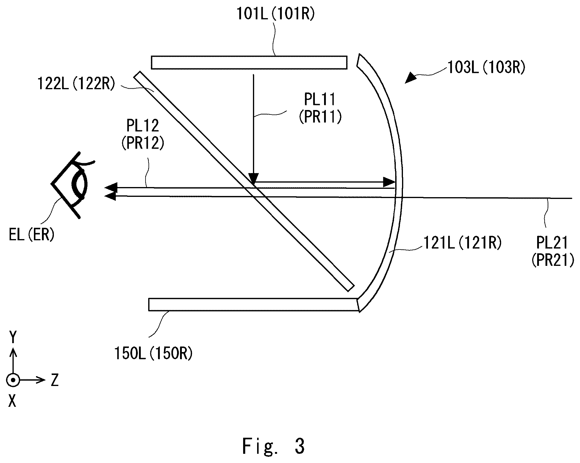 Patent US12174382 Figure 3 – Head-mounted display