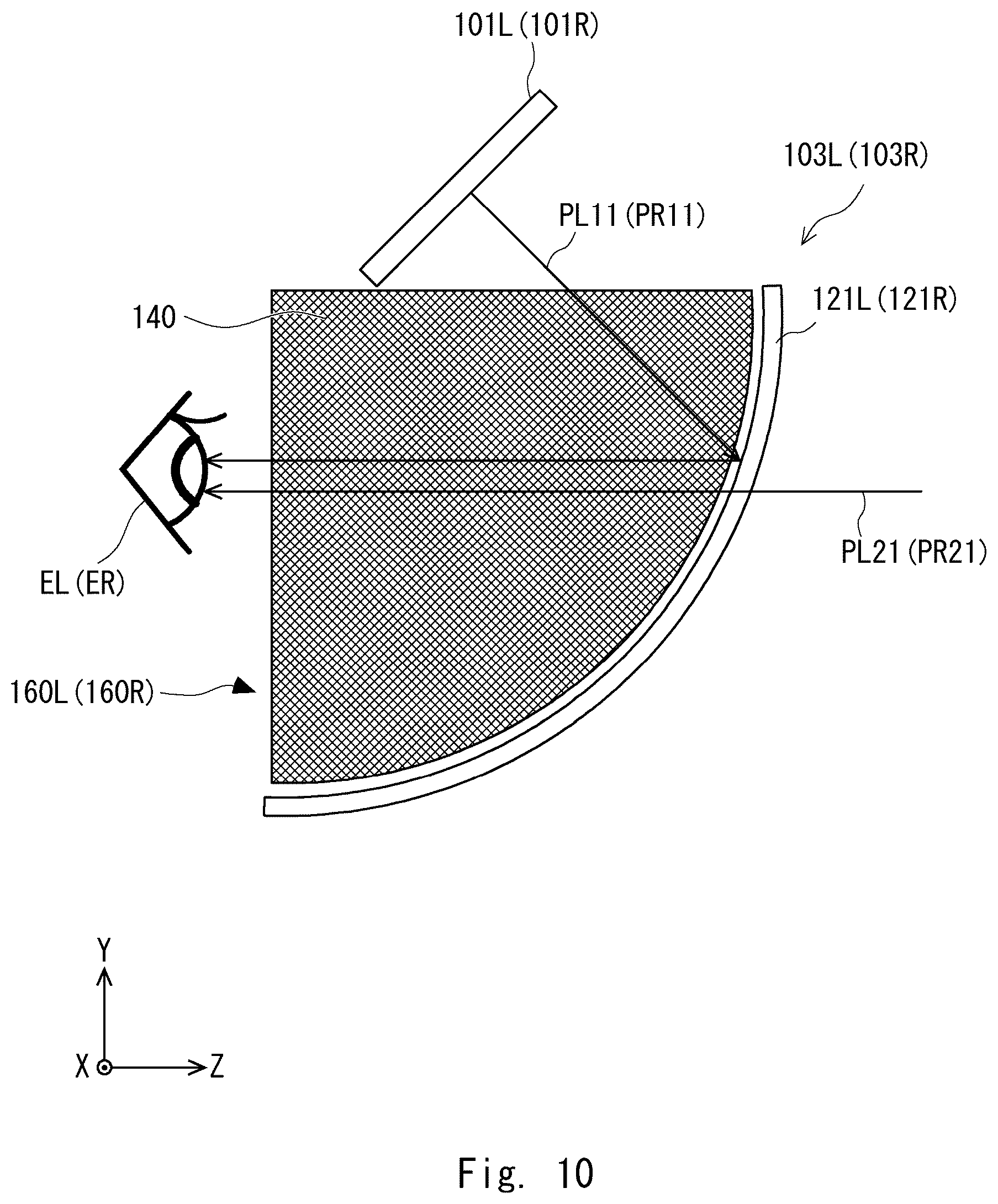 Patent US12174382 Figure 10 – Head-mounted display