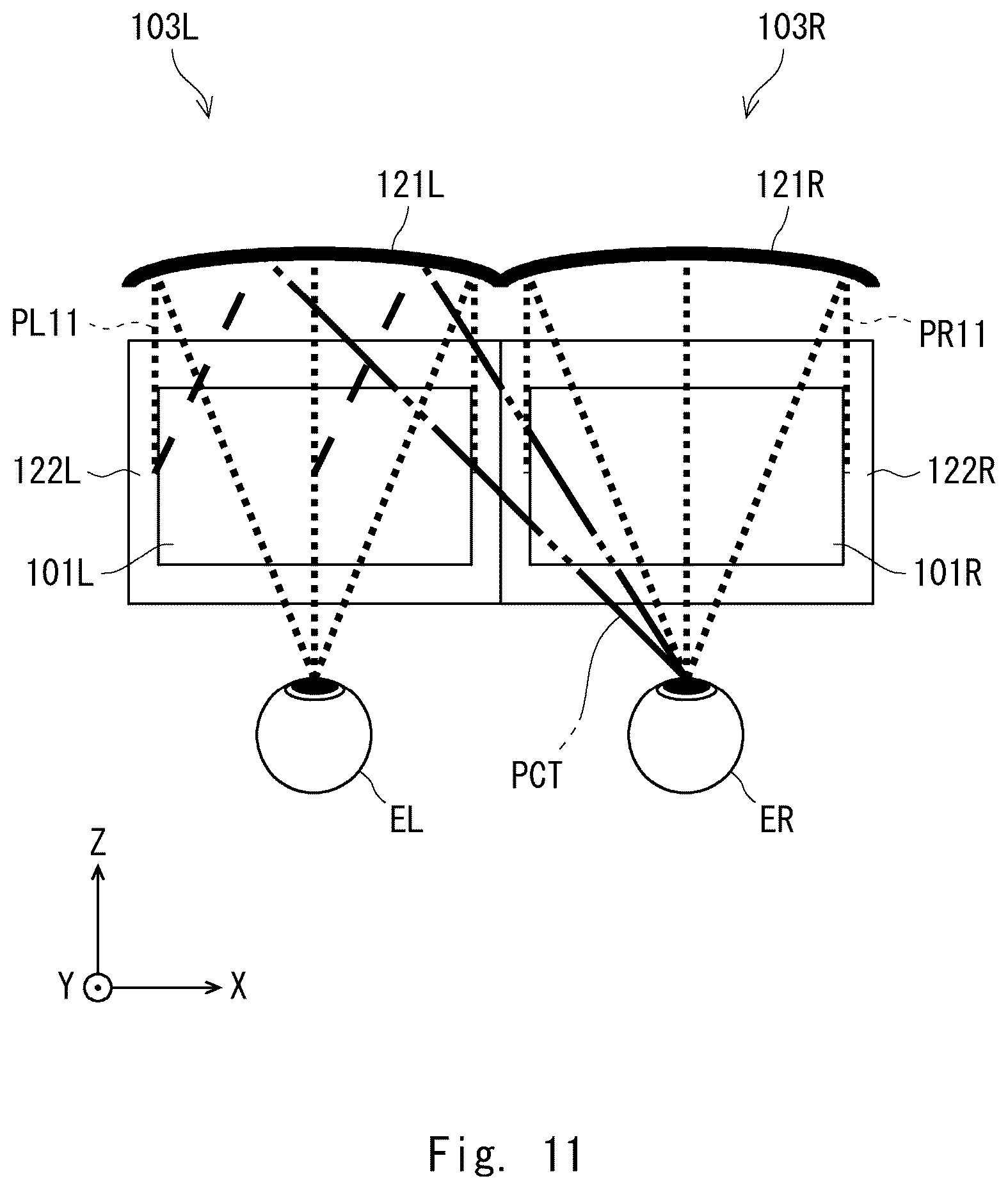 Patent US12174382 Figure 11 – Head-mounted display