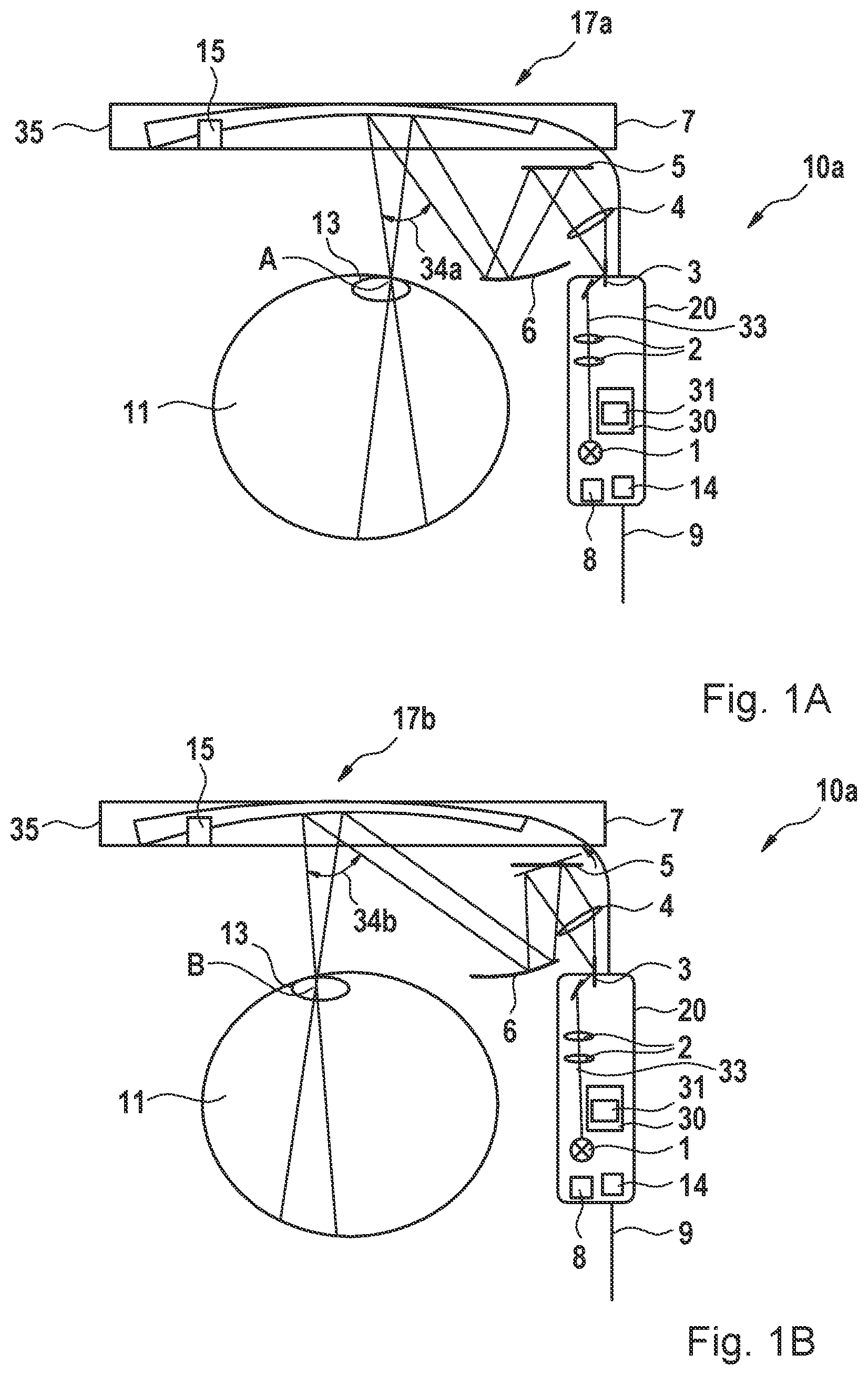 Patent US12174384 Figure 1 – Optical system for a virtual retinal display