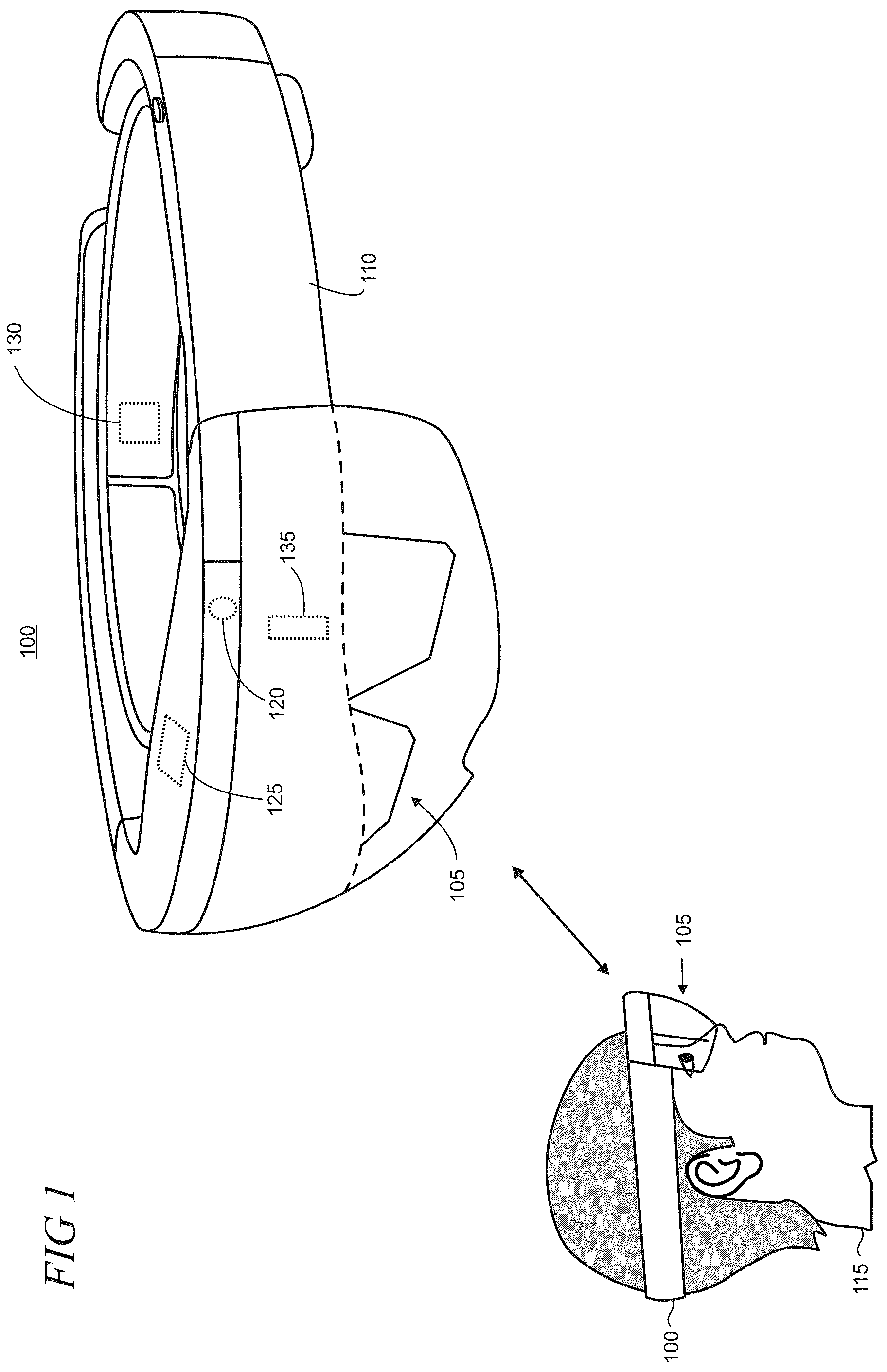 Patent US12174385 Figure 1 – TIR prisms and use of backlight for LCoS microdisplay illumination