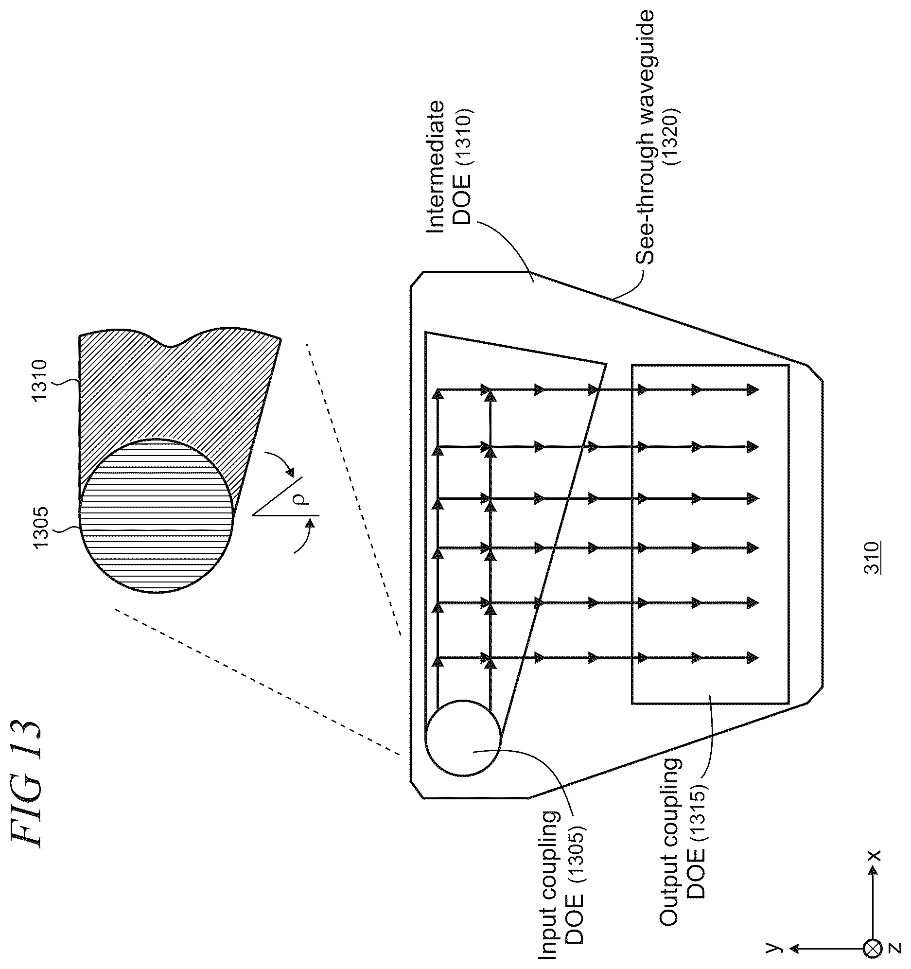 Patent US12174385 Figure 10 – TIR prisms and use of backlight for LCoS microdisplay illumination
