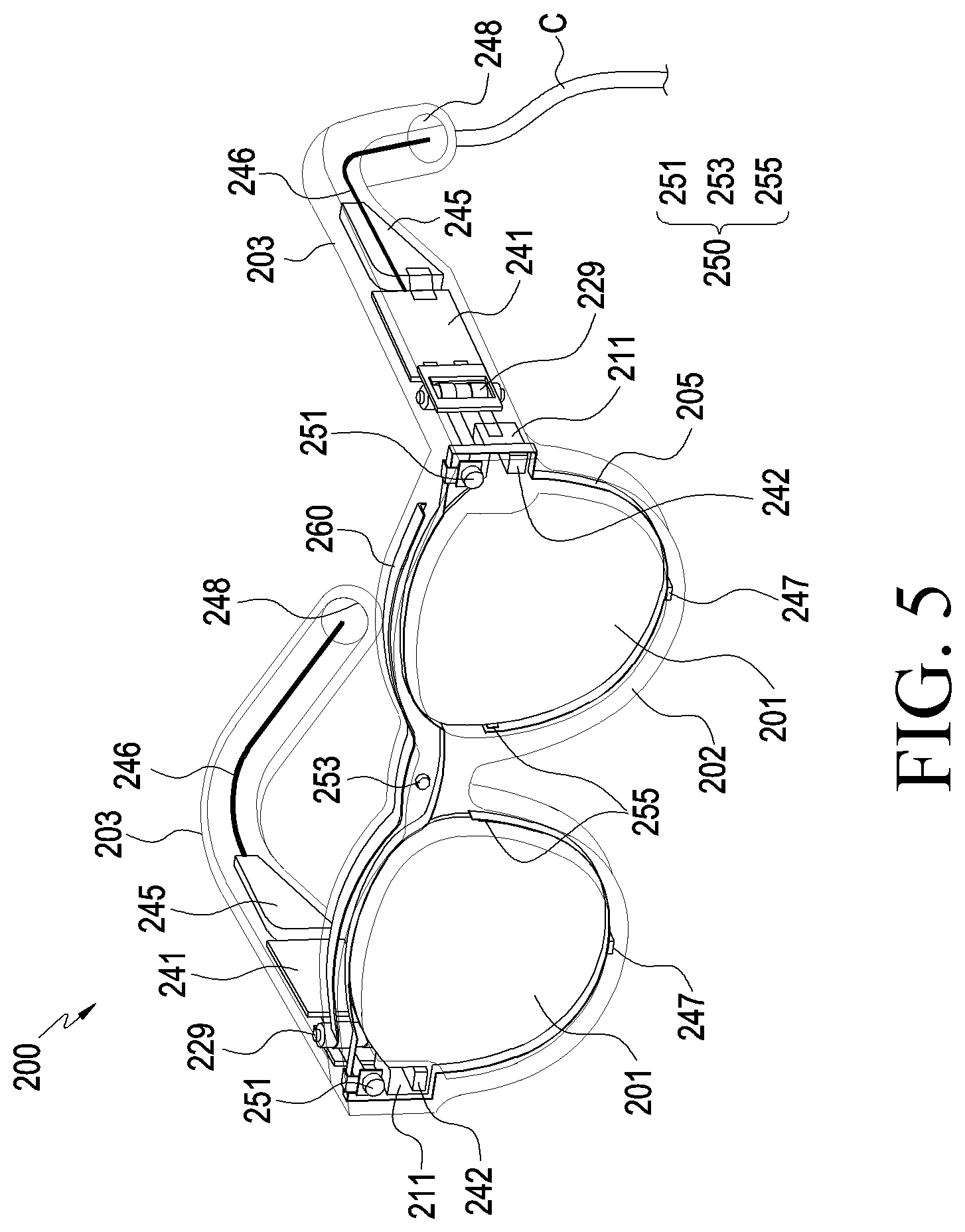 Patent US12174389 Figure 5 – Wearable electronic device comprising speaker module
