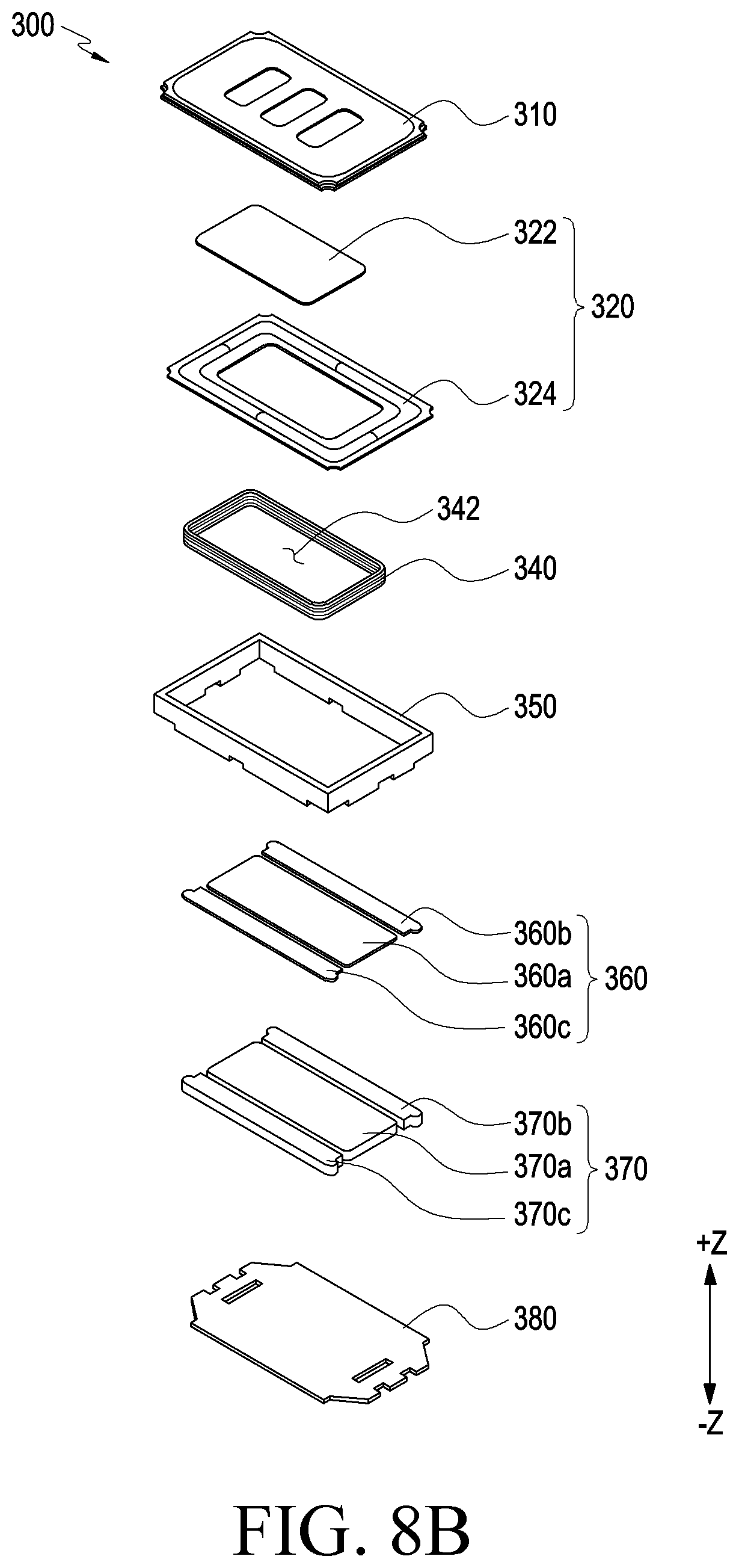 Patent US12174389 Figure 8 – Wearable electronic device comprising speaker module
