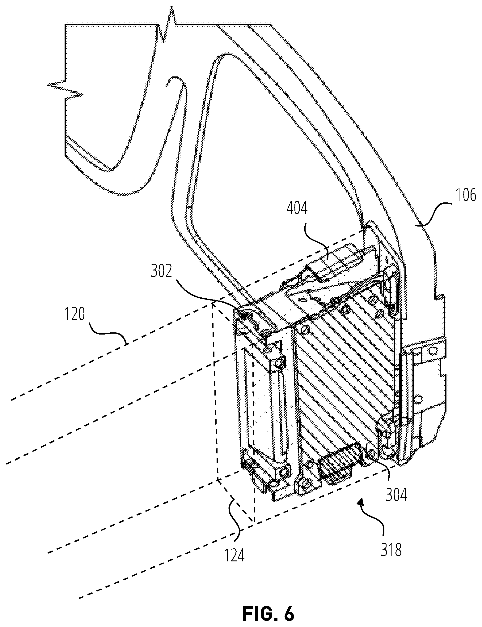 Patent US12174390 Figure 6 – Support arm thermal structure for extended reality glasses