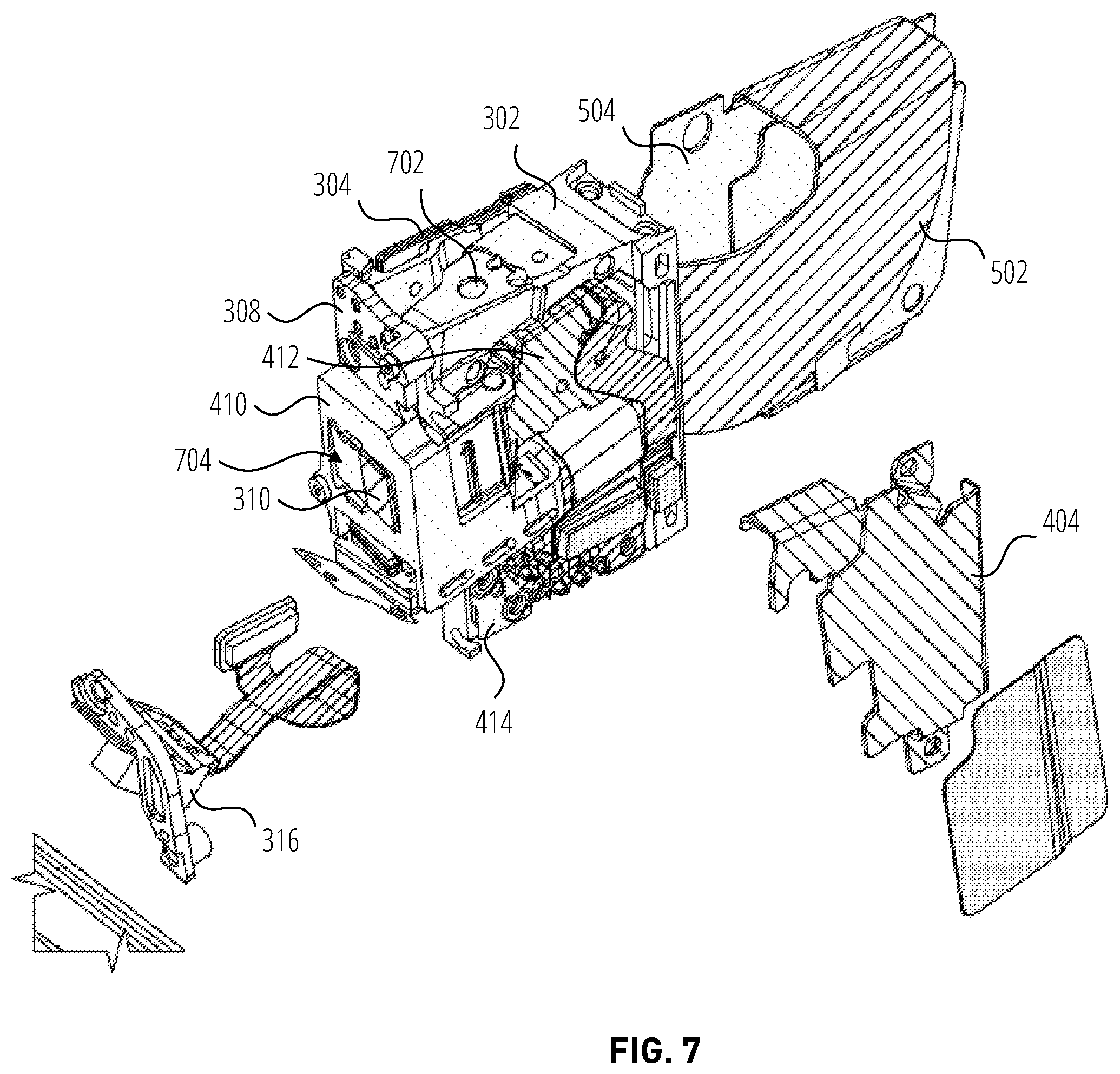Patent US12174390 Figure 7 – Support arm thermal structure for extended reality glasses