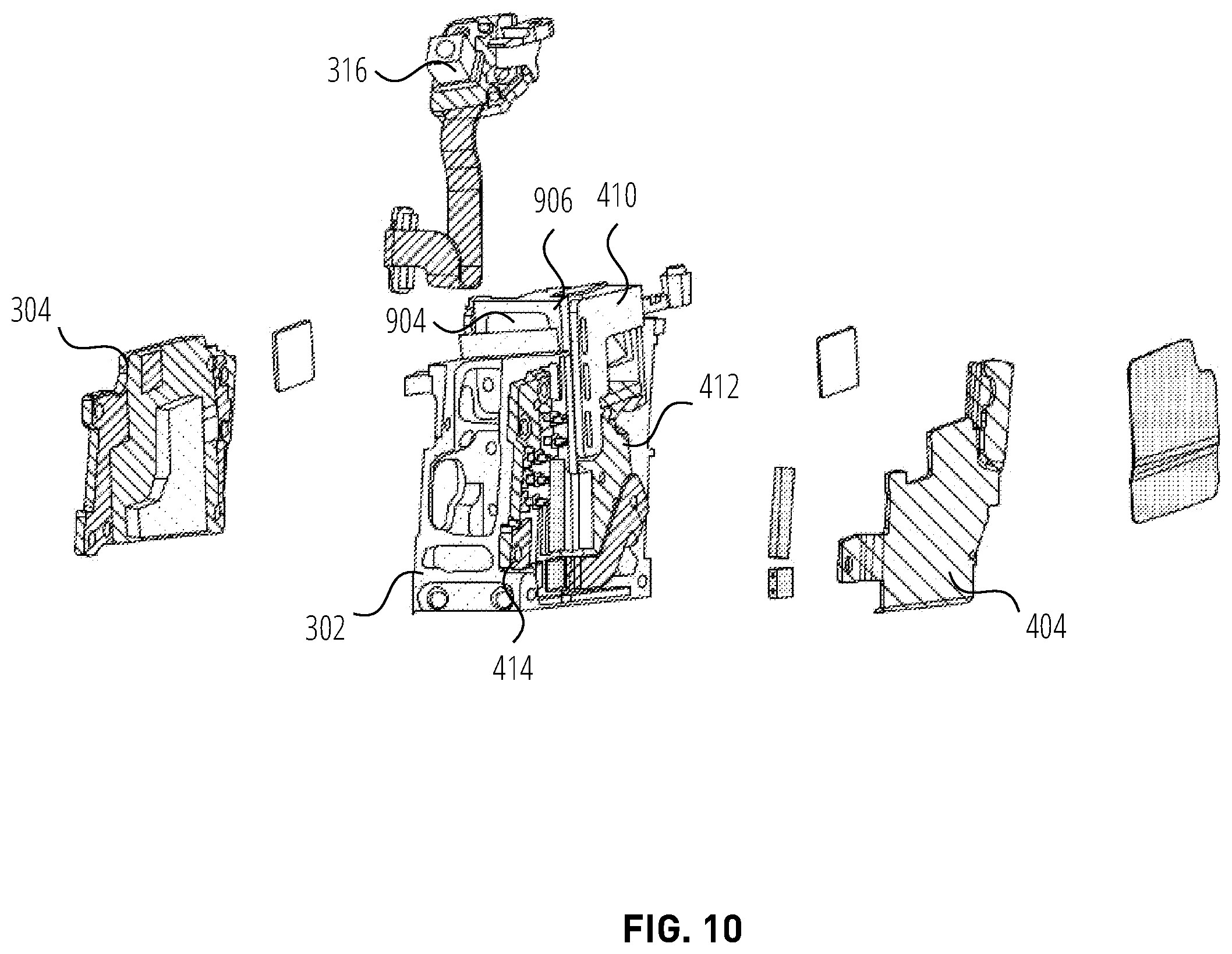 Patent US12174390 Figure 10 – Support arm thermal structure for extended reality glasses