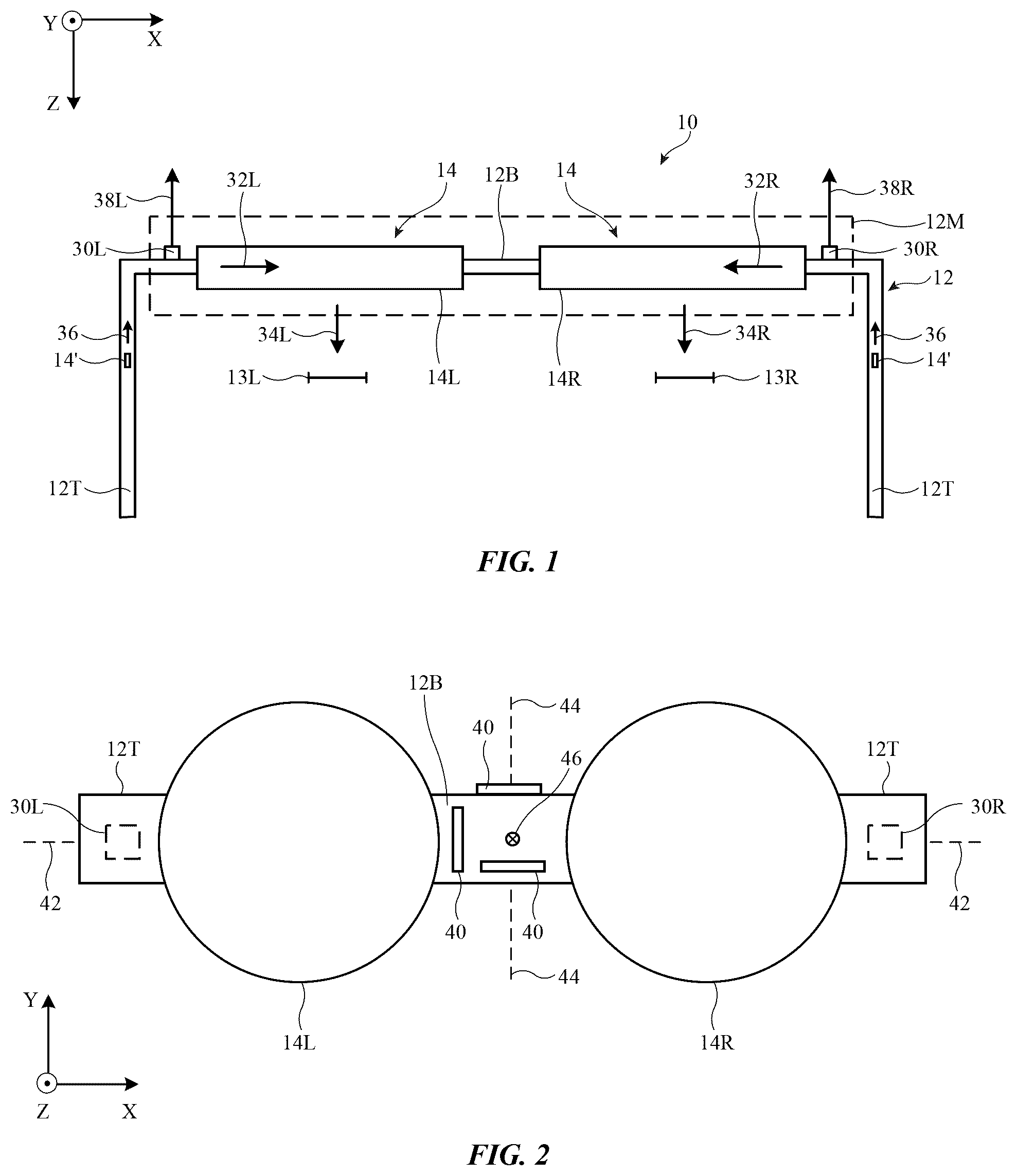 Patent US12174391 Figure 1 – Electronic devices with deformation sensors