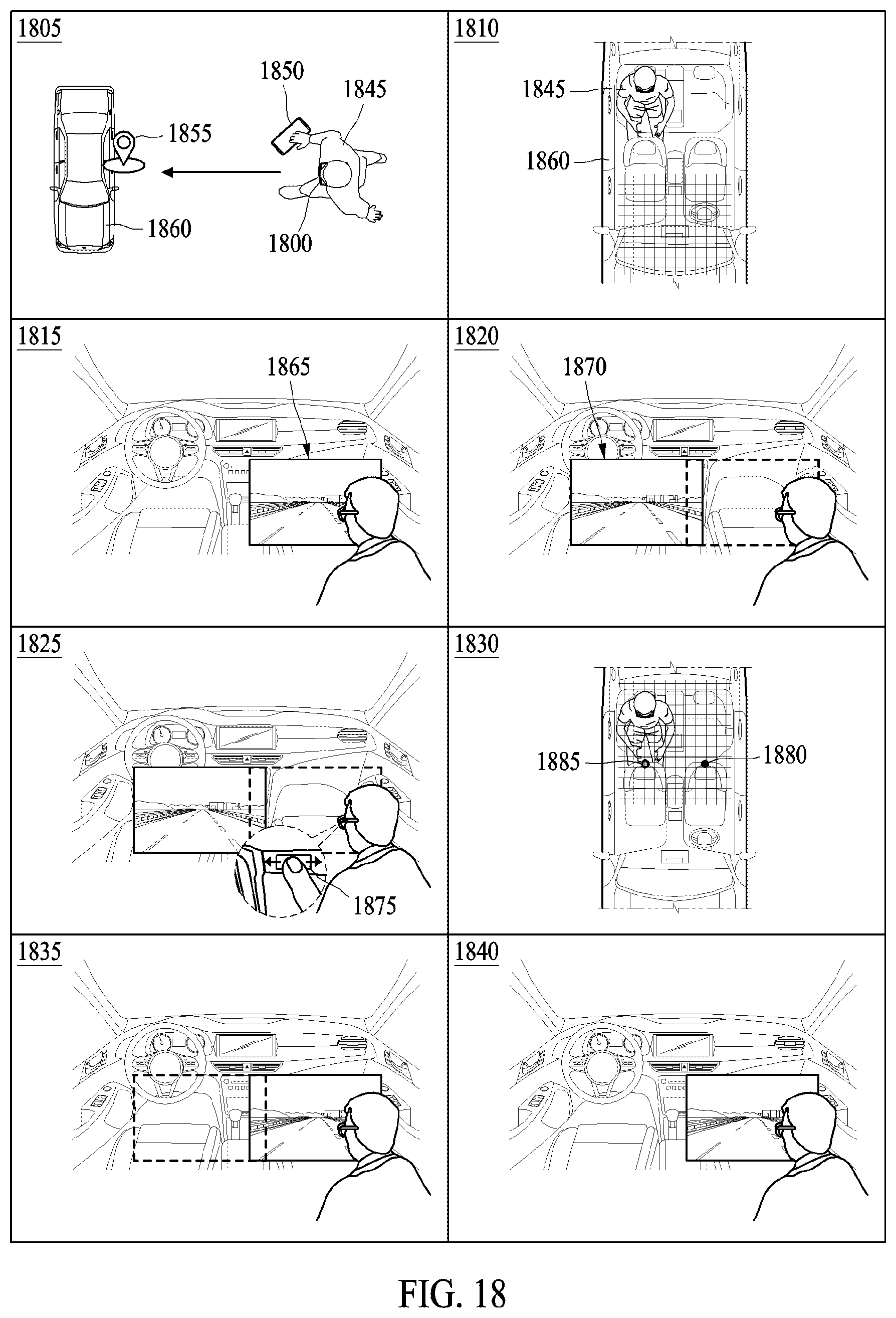 Patent US12174394 Figure 18 – Method for providing augmented reality content in vehicle, and wearable device and electronic device performing the same