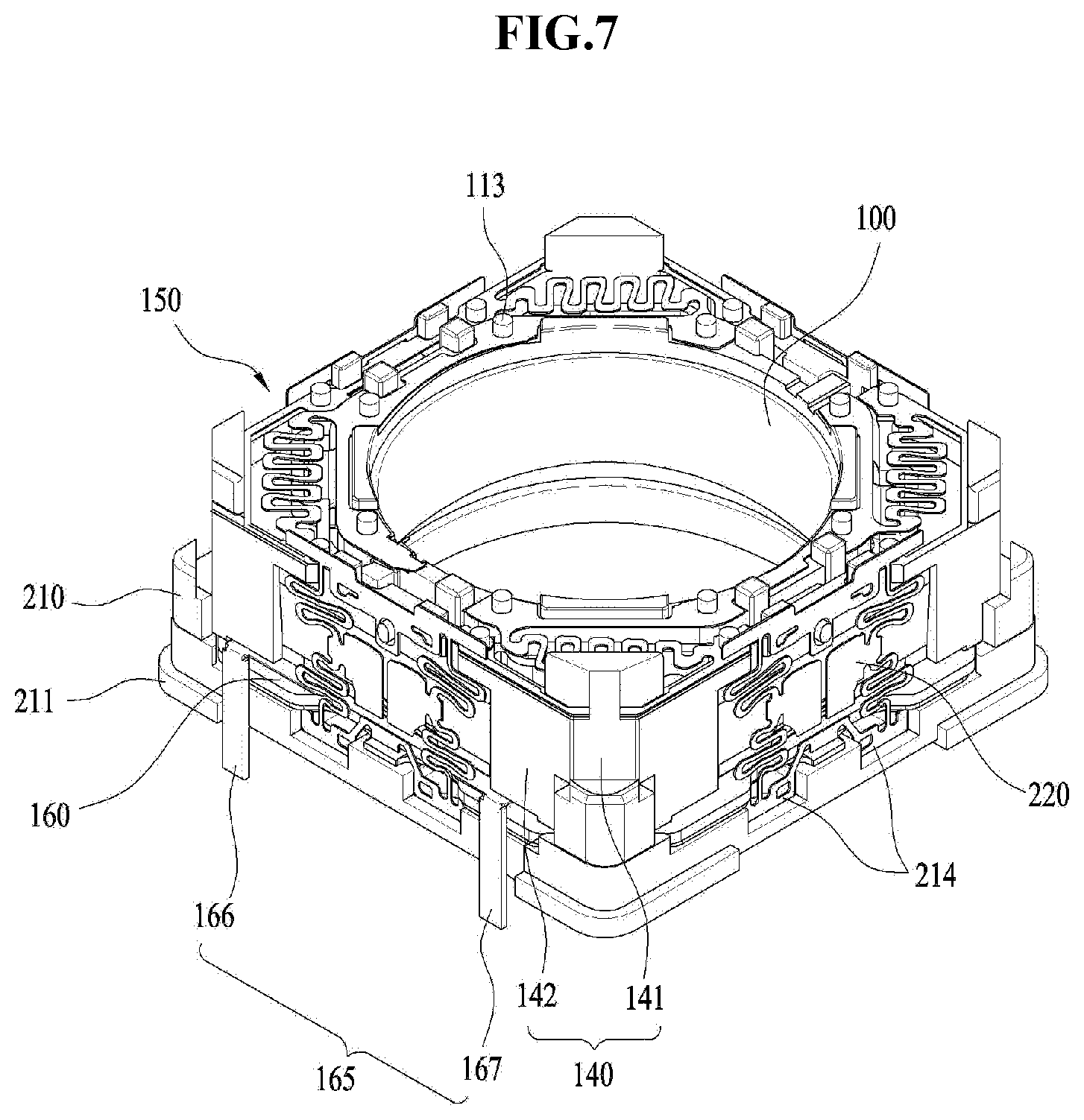 Patent US12174397 Figure 7 – Lens moving apparatus