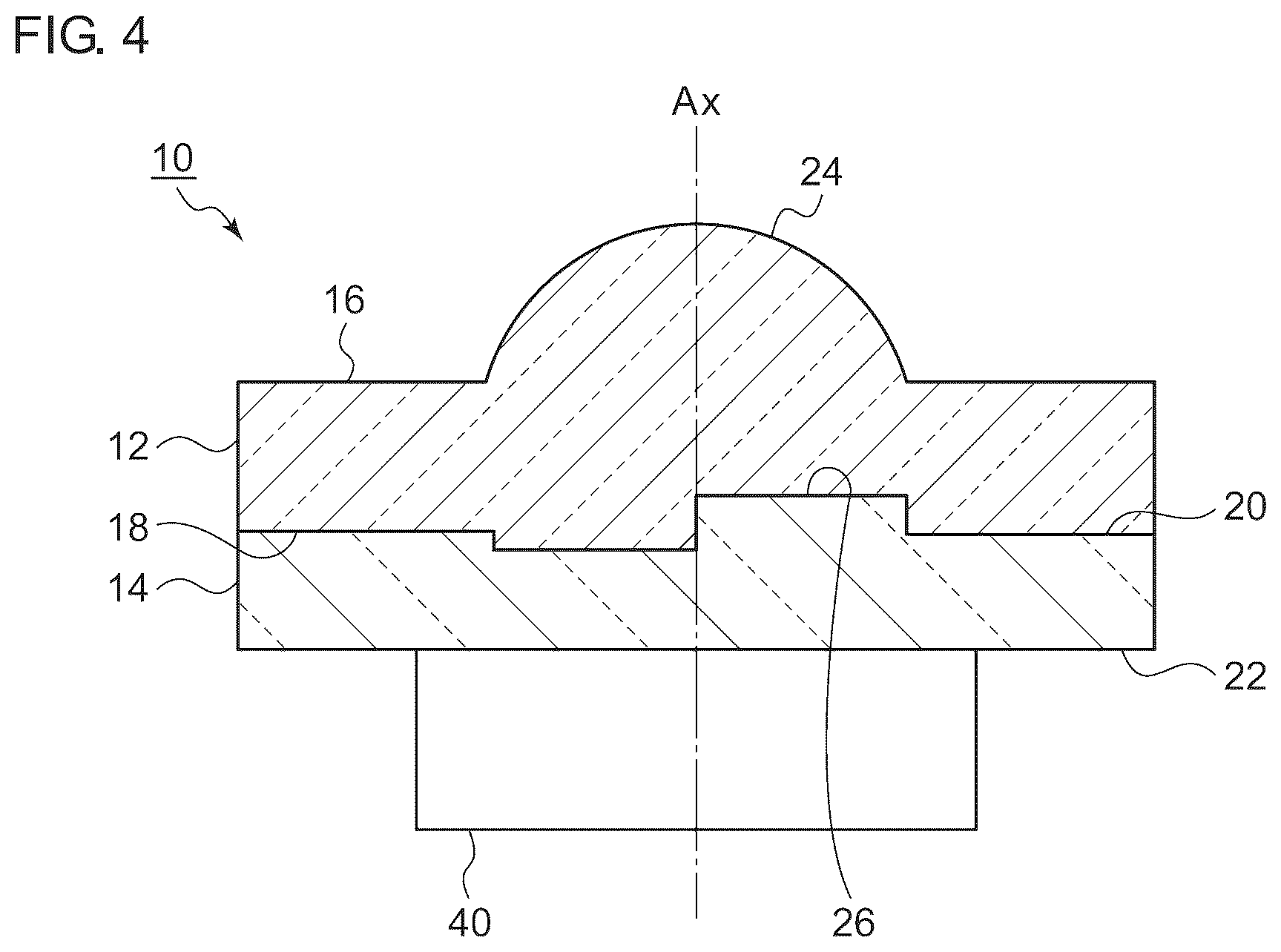 Patent US12174399 Figure 4 – Optical component and method of manufacturing optical component