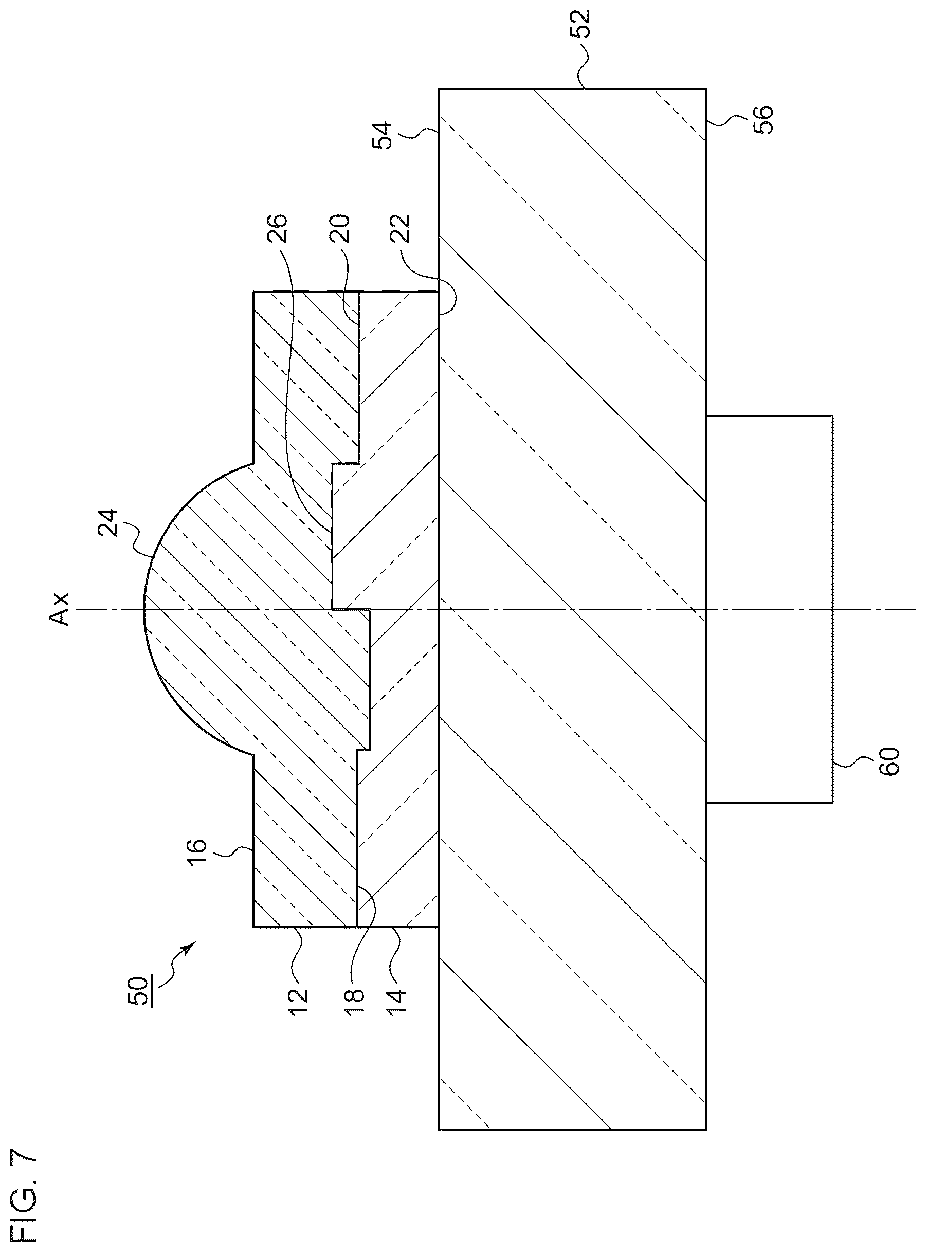 Patent US12174399 Figure 7 – Optical component and method of manufacturing optical component