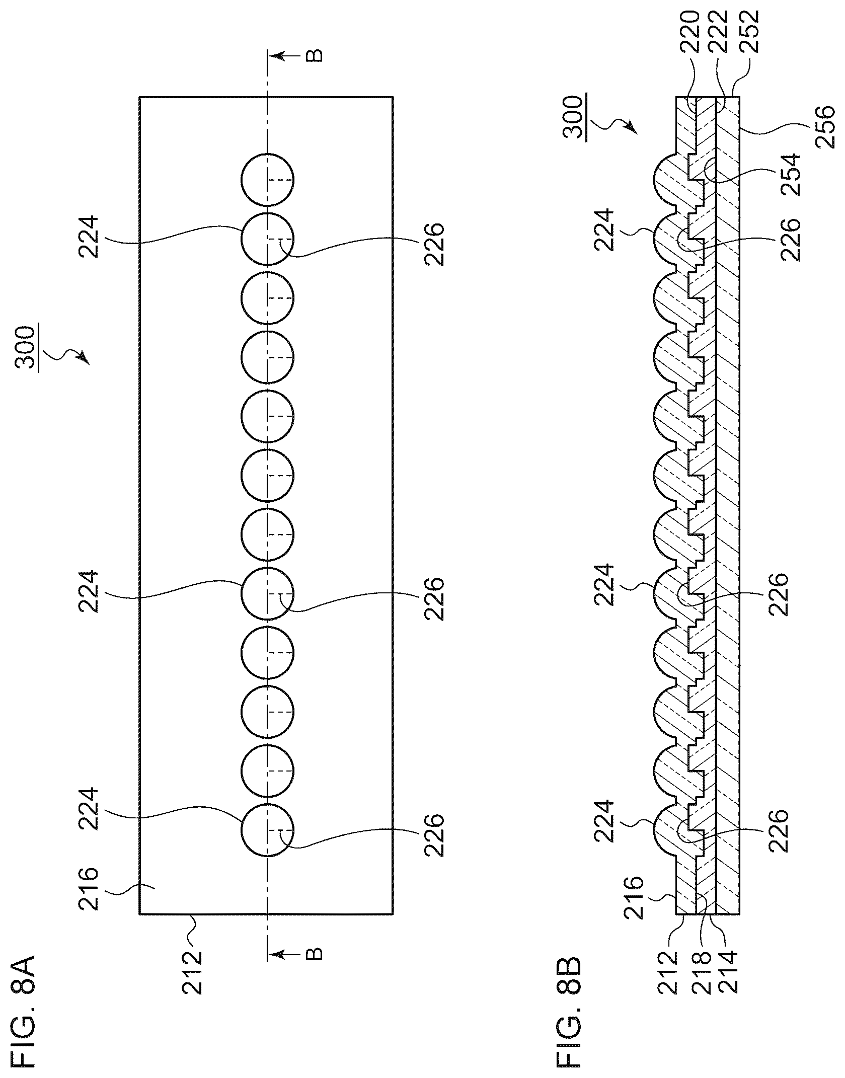 Patent US12174399 Figure 8 – Optical component and method of manufacturing optical component