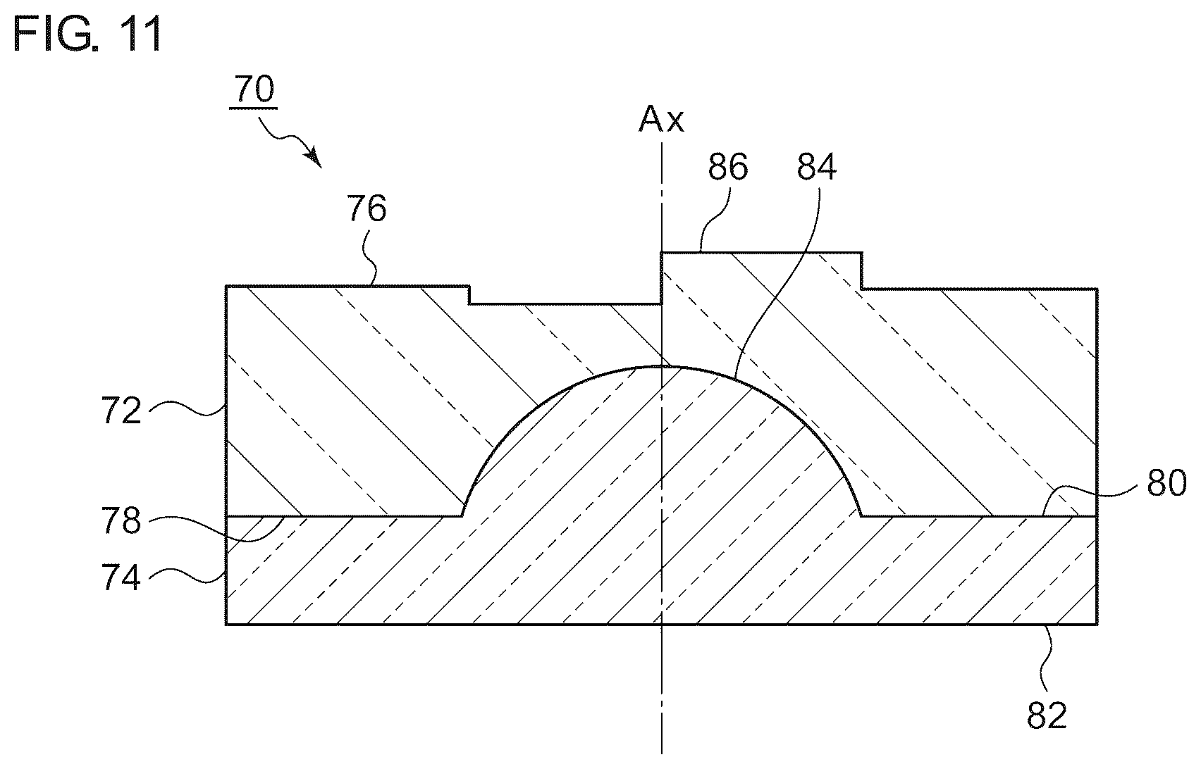 Patent US12174399 Figure 11 – Optical component and method of manufacturing optical component