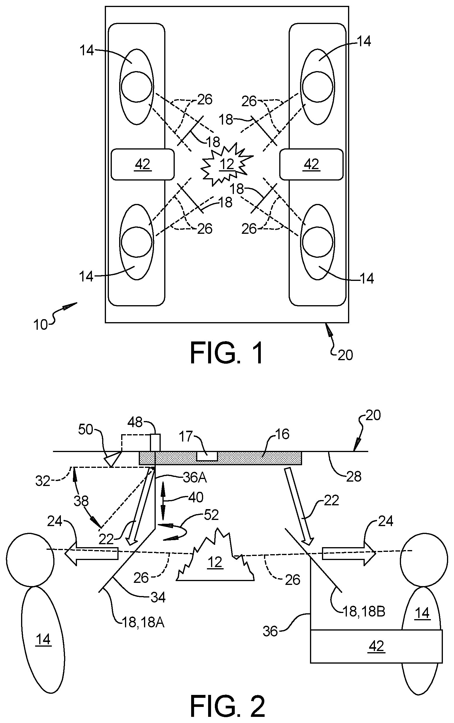Patent US12174400 Figure 1 – Multi-perspective three-dimensional floating image display