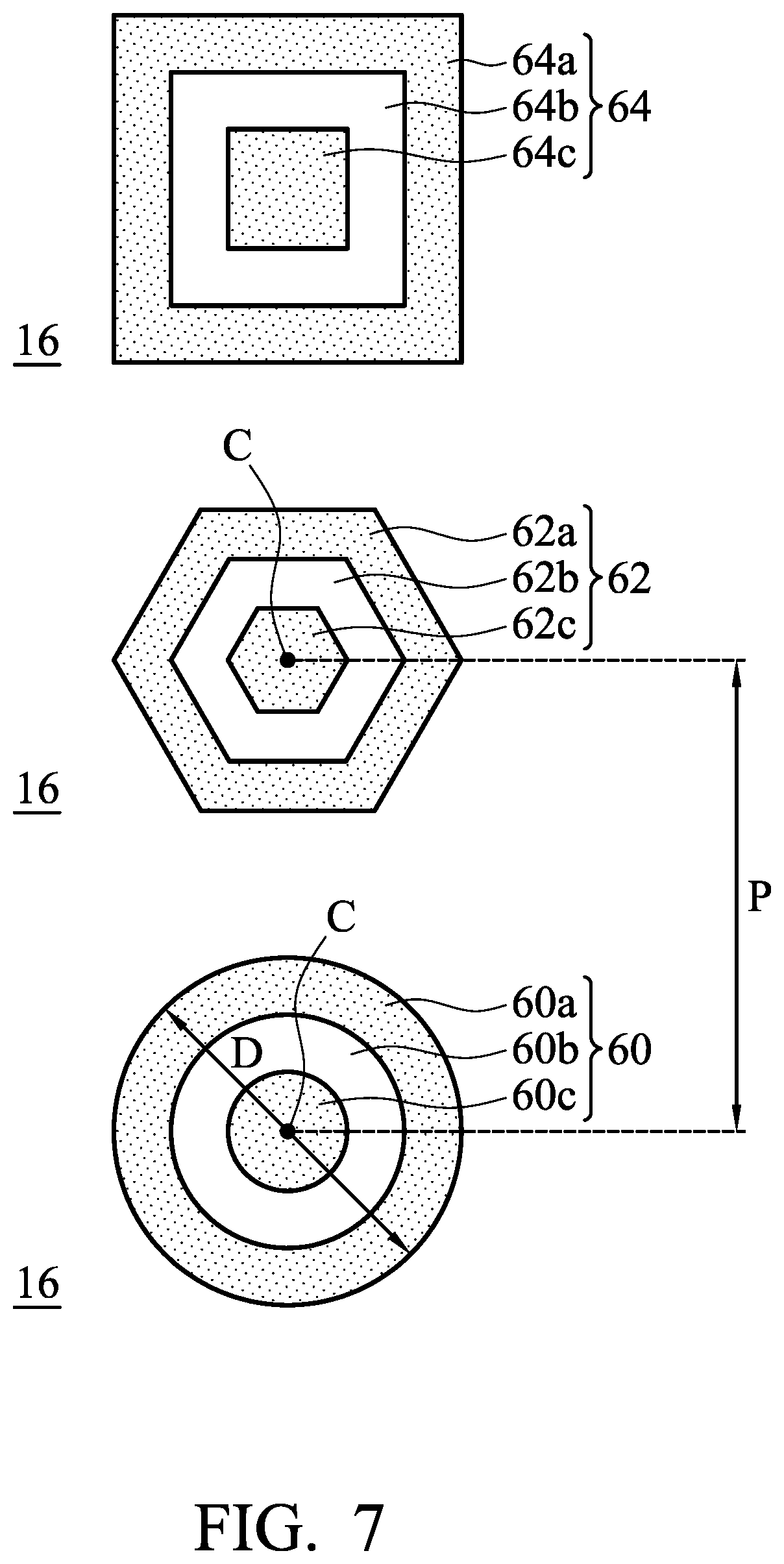 Patent US12174405 Figure 5 – Optical structure having polymer-covered protrusions contacting bandpass filter