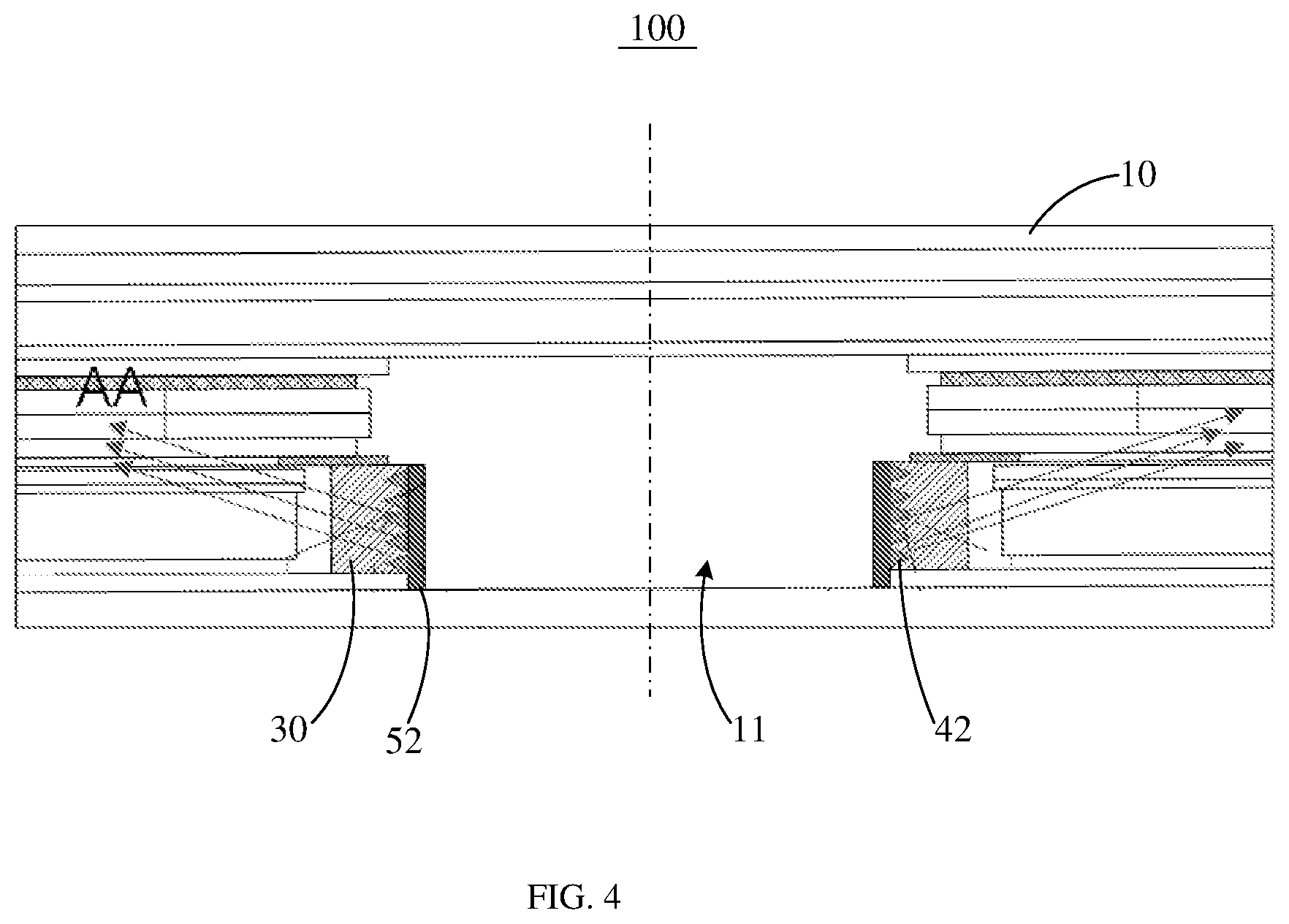 Patent US12174411 Figure 3 – Display panel and display device