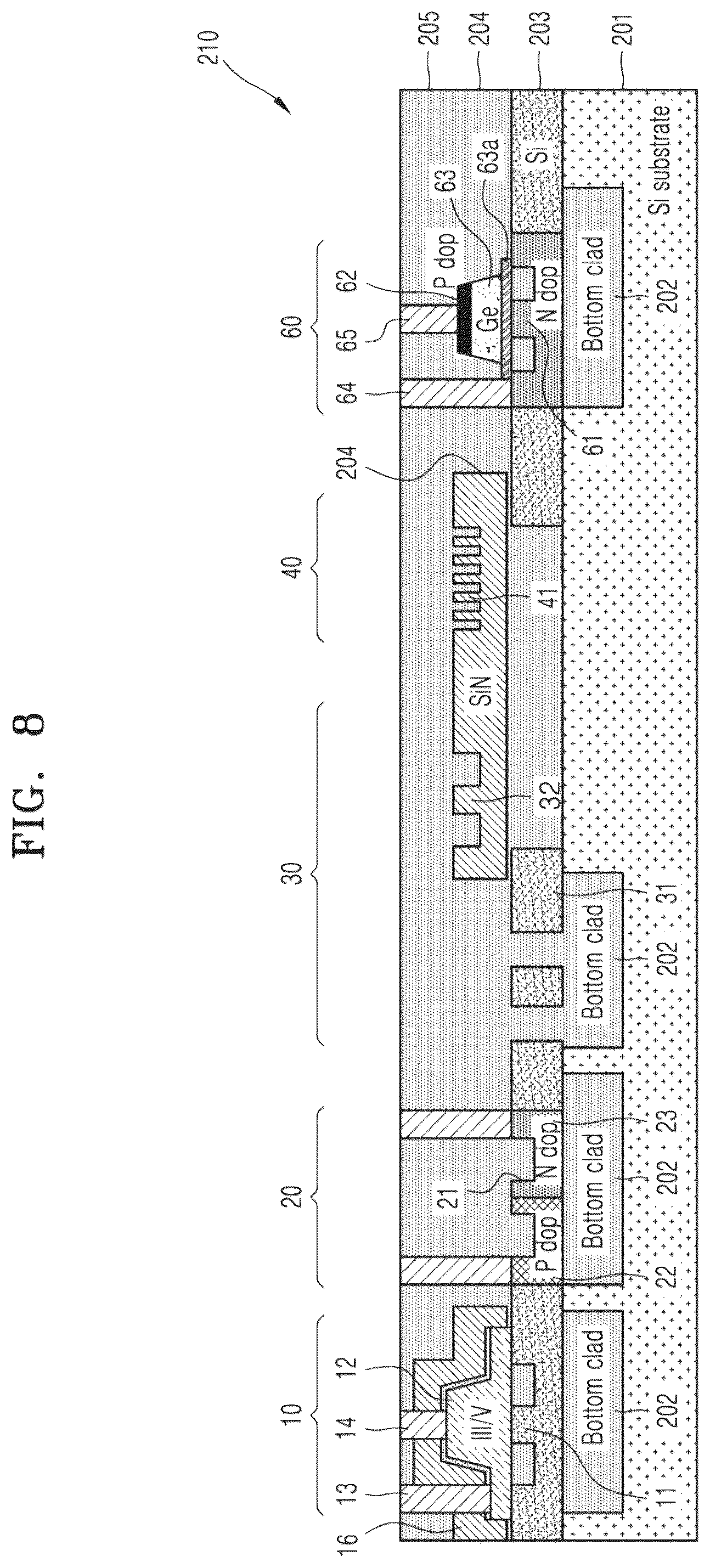 Patent US12174416 Figure 11 – Photonic integrated circuit platform and optical phase array device using the same