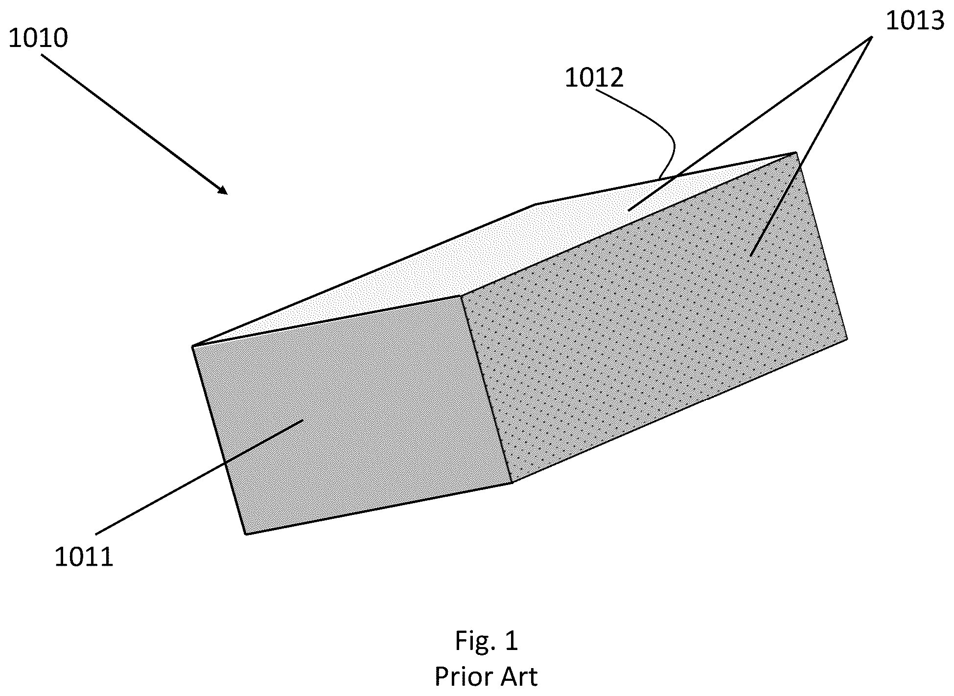 Patent US12174418 Figure 1 – Structure for a waveguide facet