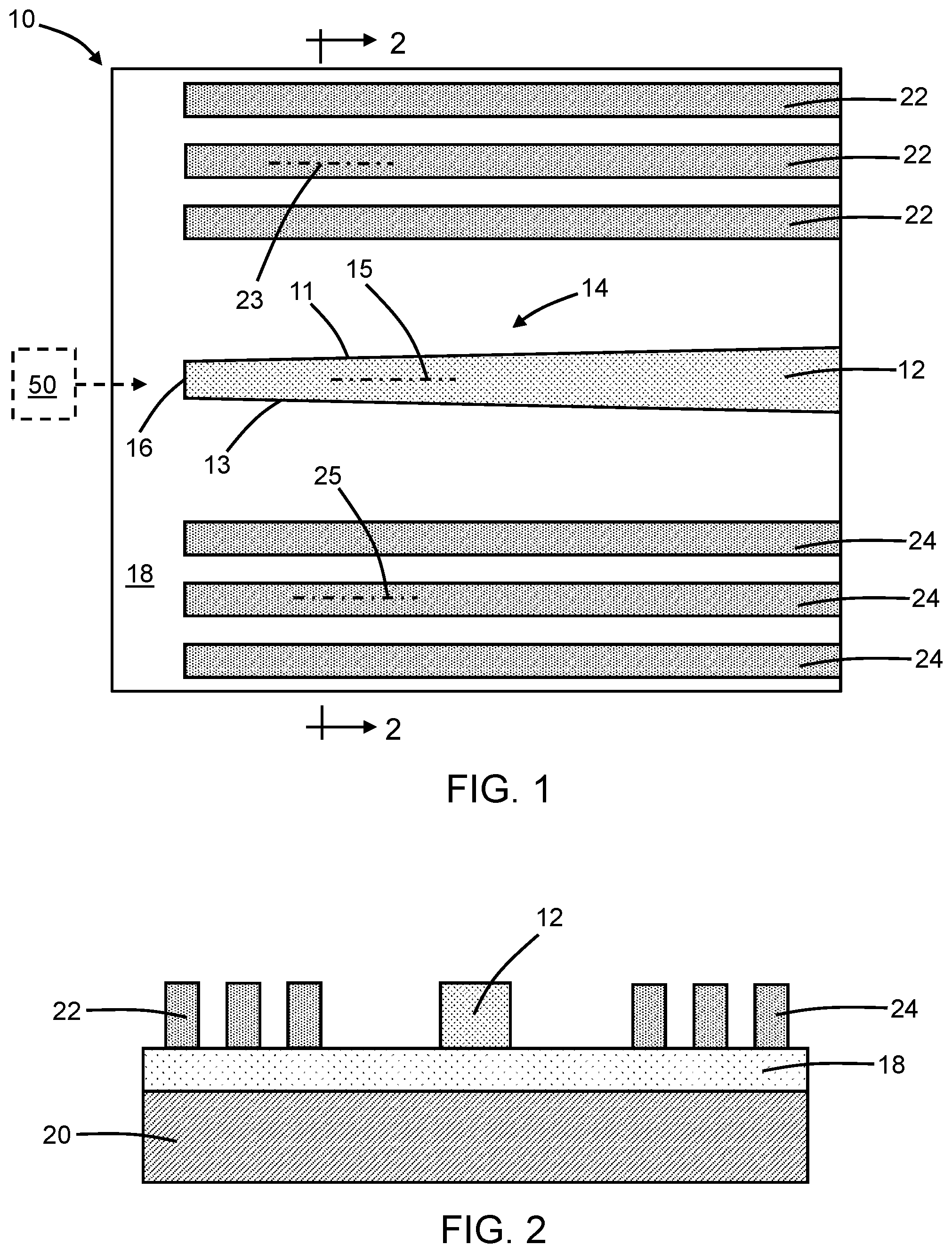Patent US12174420 Figure 1 – Thermally-conductive features positioned adjacent to an optical component