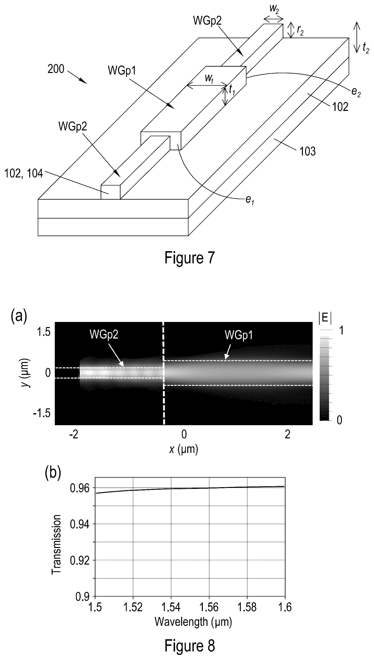 Patent US12174423 Figure 5 – Optical waveguide and devices