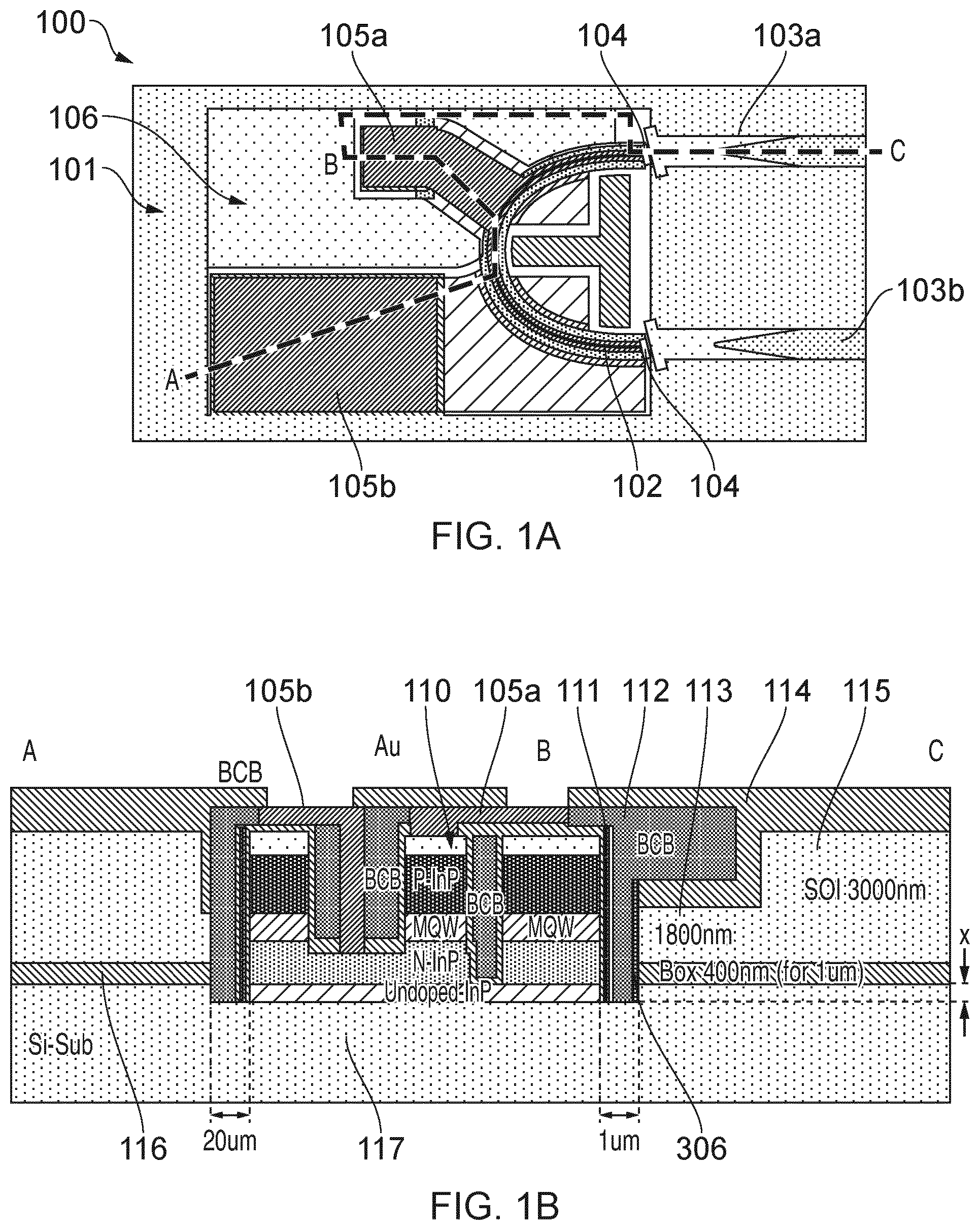 Patent US12174424 — Optoelectronic device and method of manufacture thereof — Figure 1