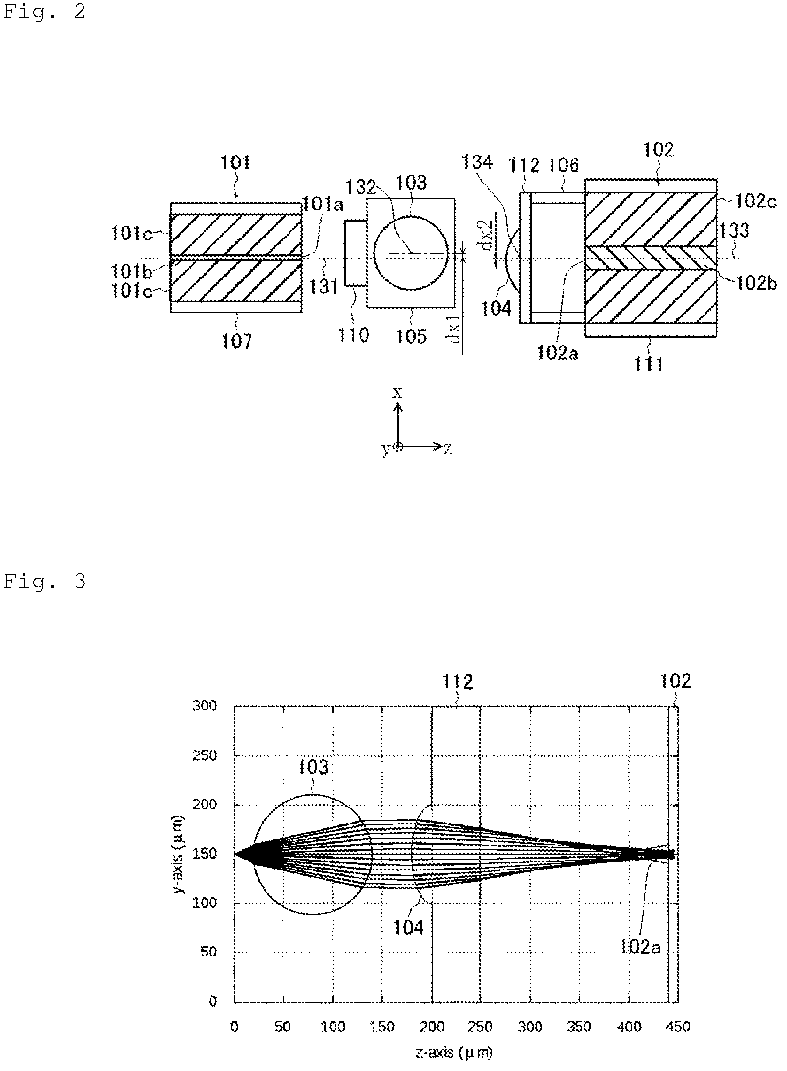 Patent US12174427 Figure 2 – Optical device
