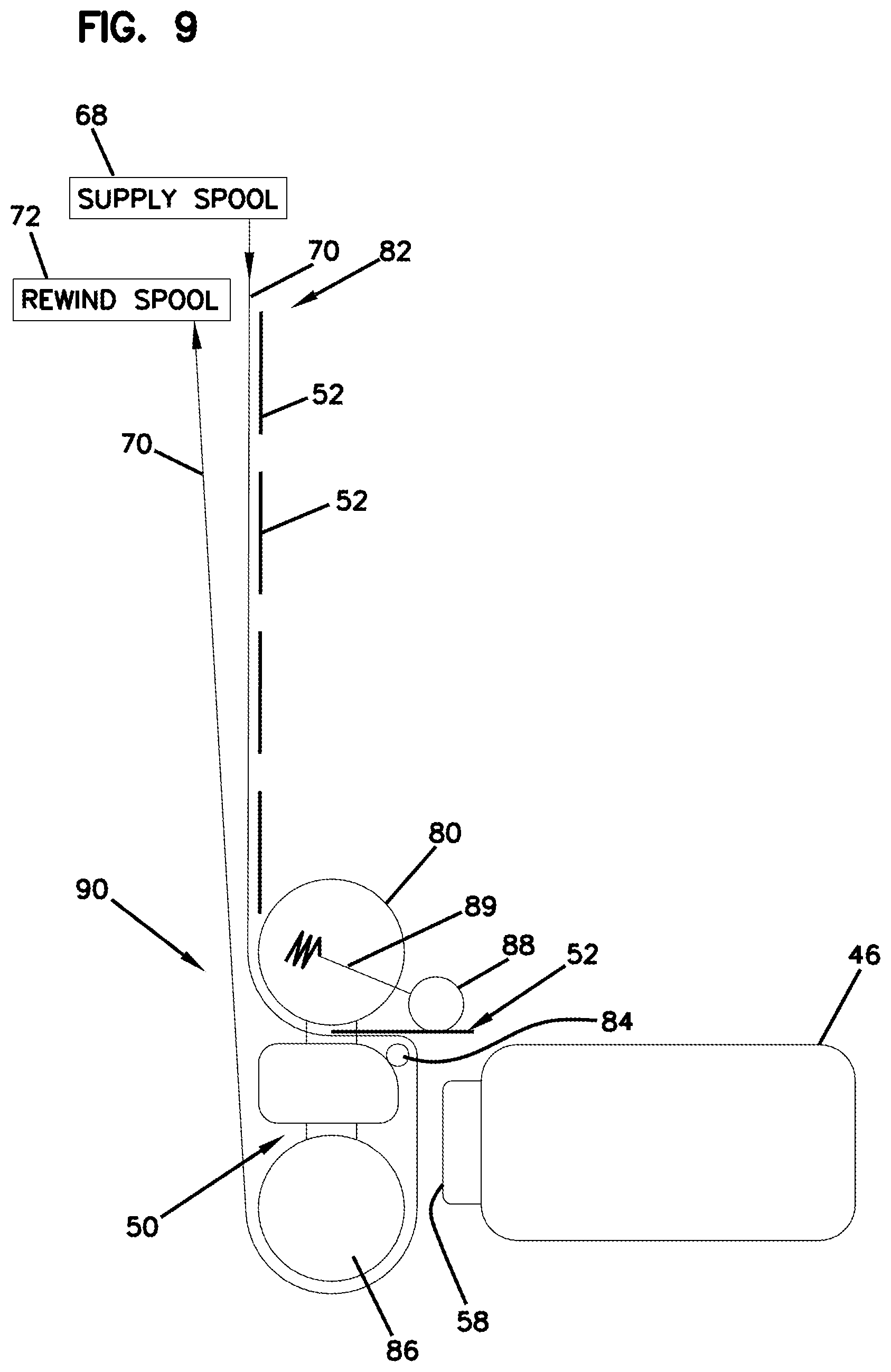 Patent US12174430 Figure 7 – End face protection tape for fiber optic connector; and methods
