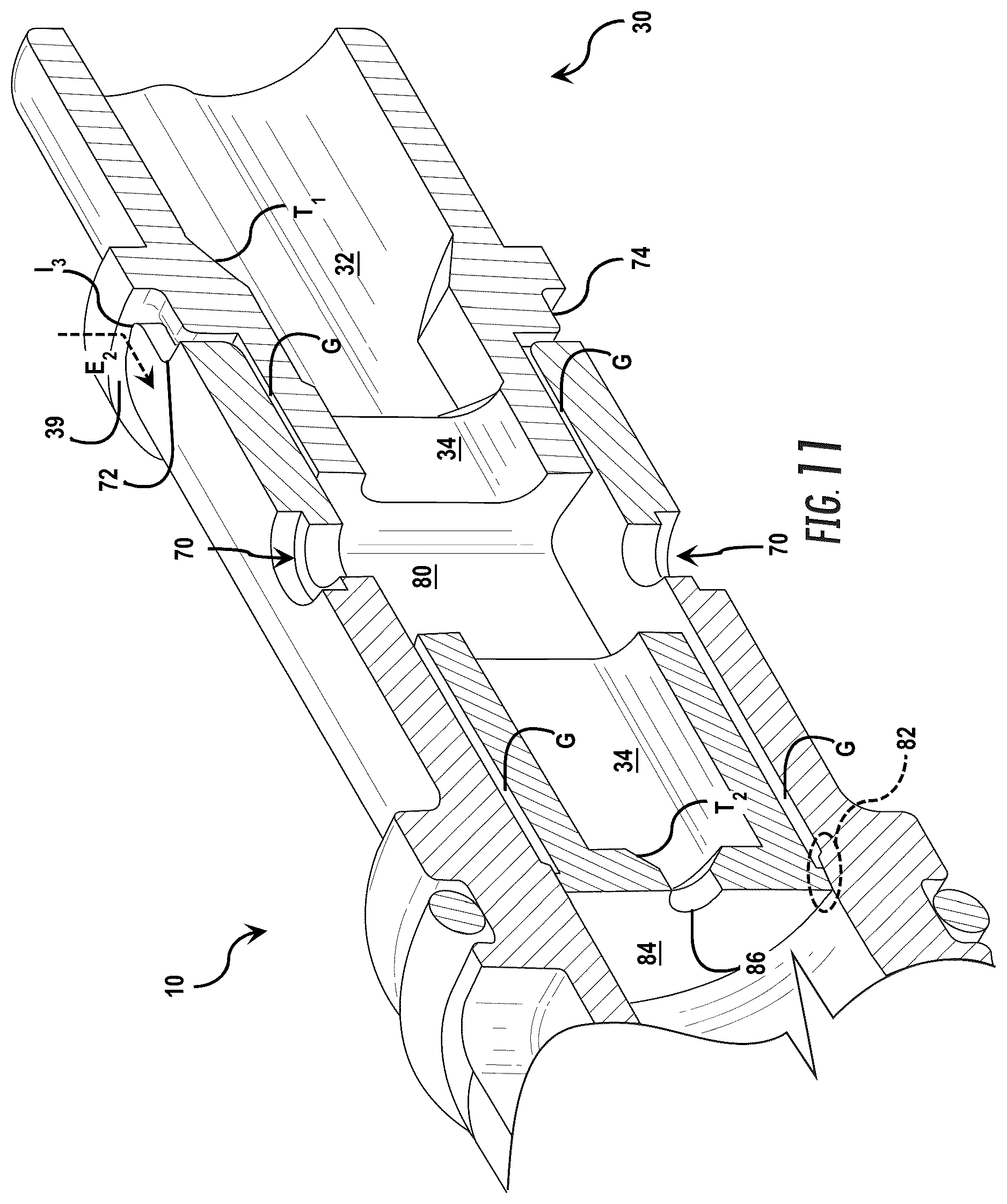 Patent US12174432 Figure 11 – Fiber optic connectors and connectorization employing adhesive admitting adapters