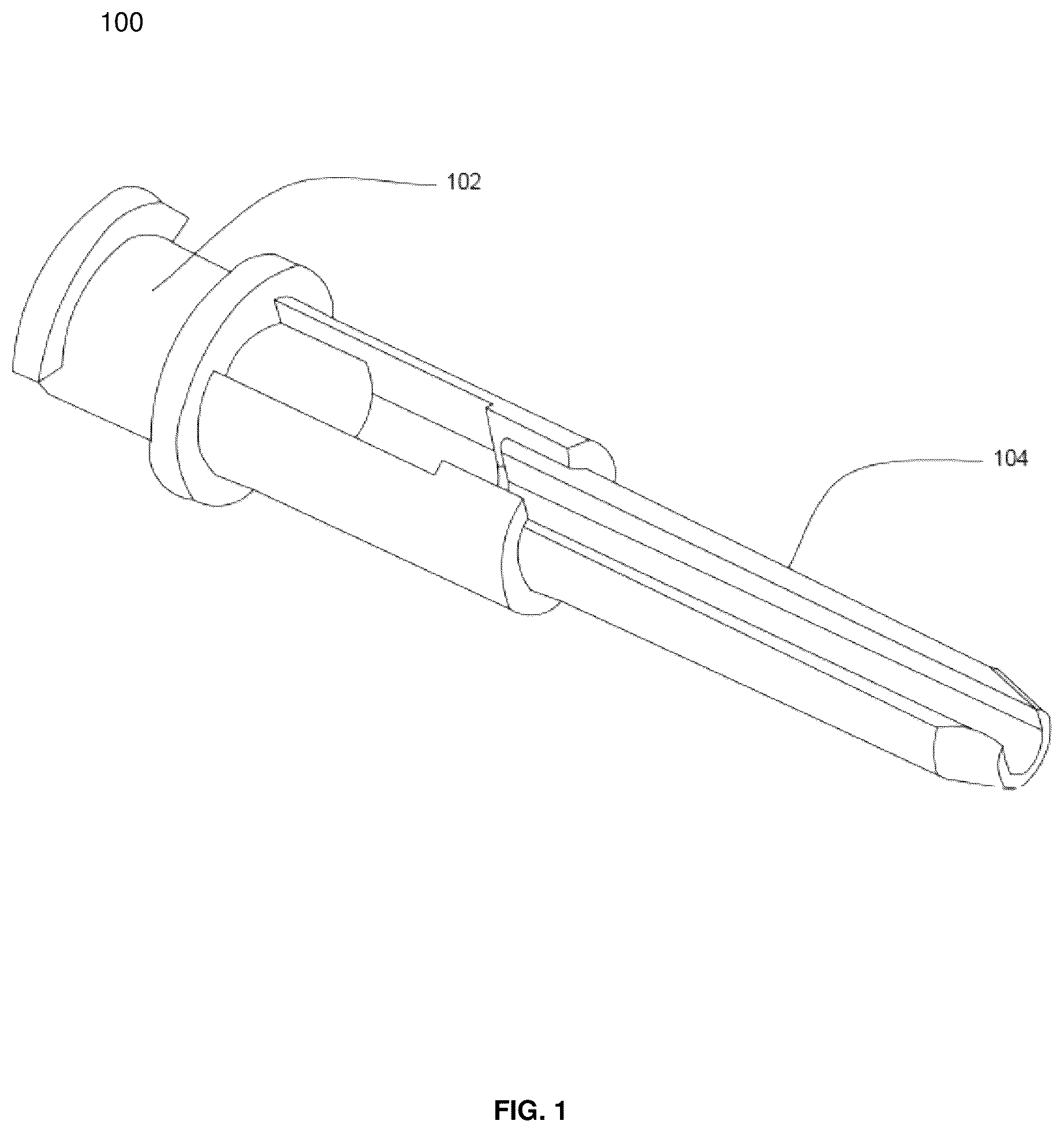 Patent US12174435 Figure 1 – Integrated boot for a protected cable connector assembly