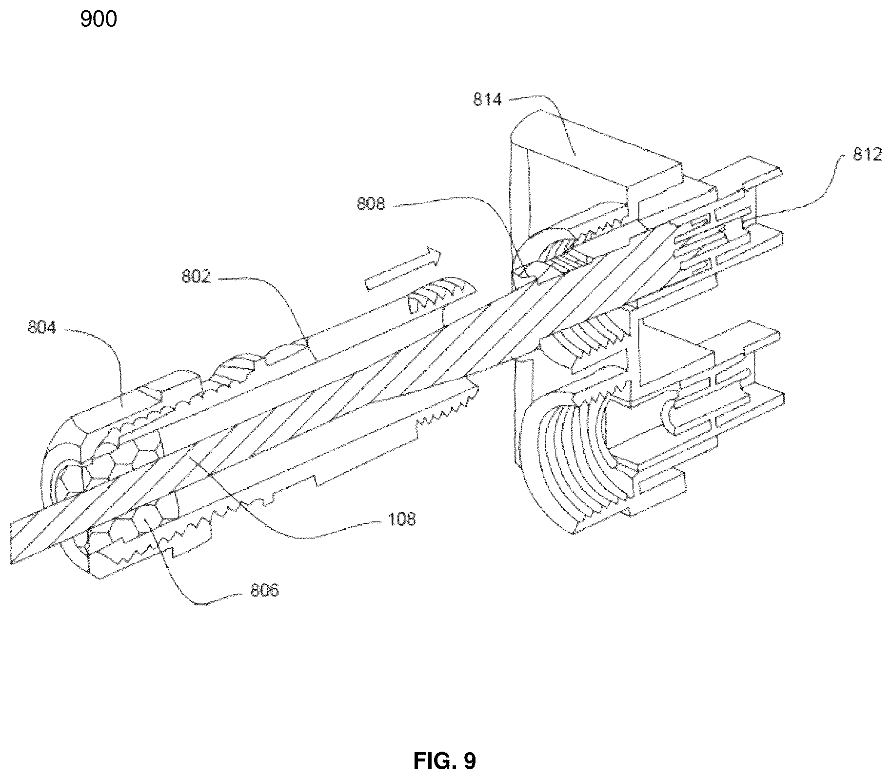 Patent US12174435 Figure 9 – Integrated boot for a protected cable connector assembly